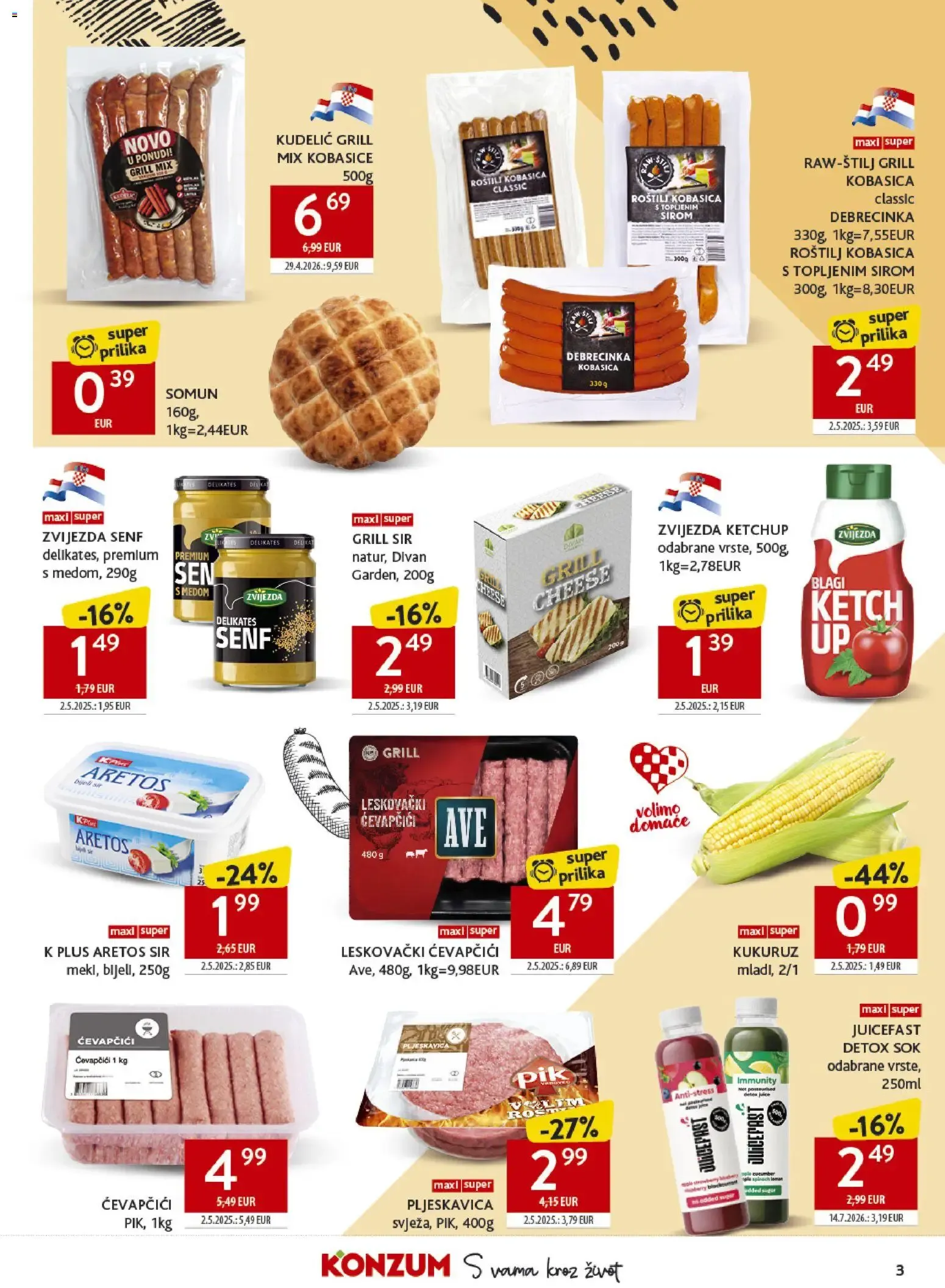 Katalog Konzum Katalog od 29. srpnja do 3. kolovoza 2026. - Pregled Stranica 3