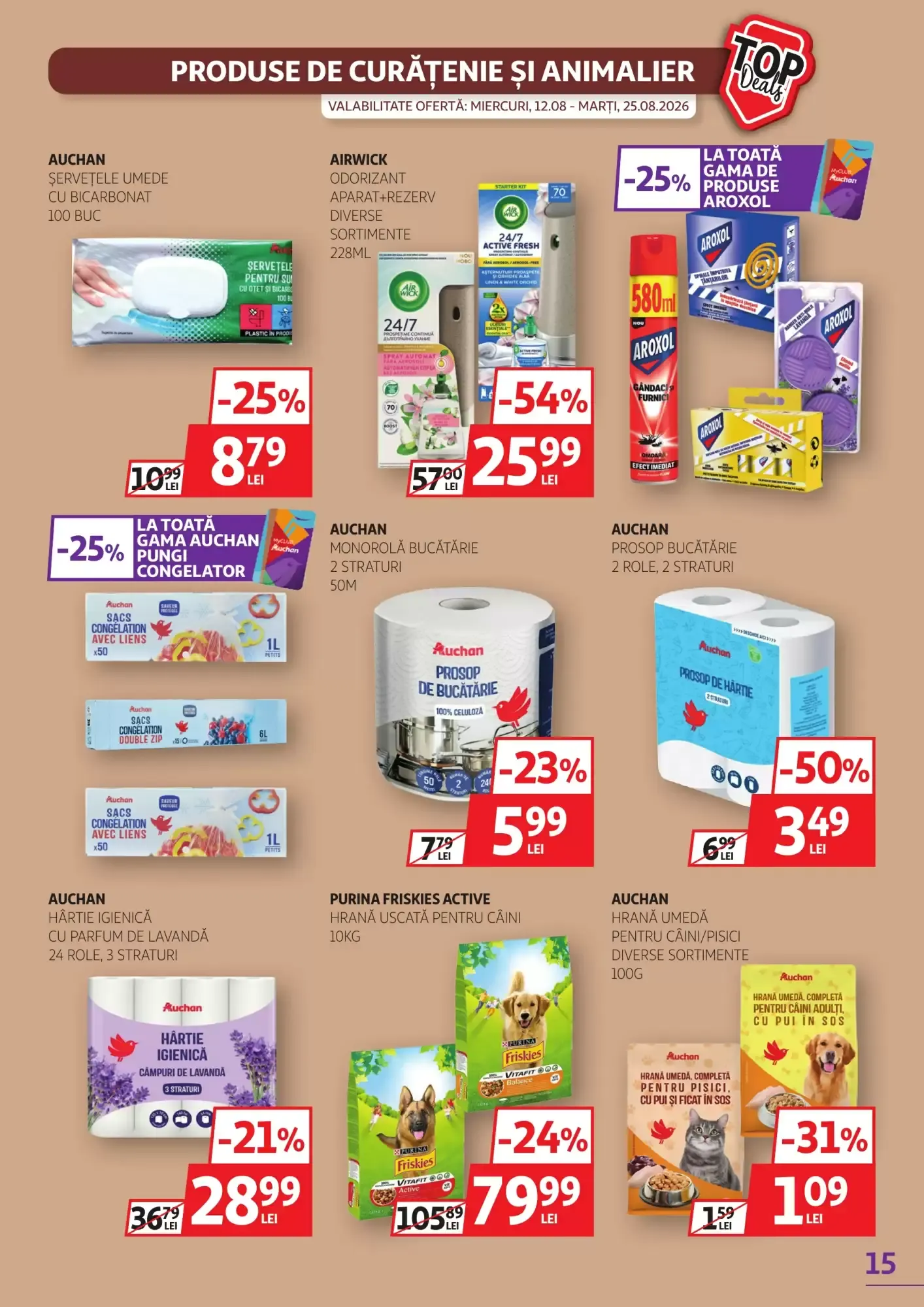Catalog Noile oferte miercuri, 12.08 - marți, 25.08.2026 de la 12 august până la 25 august 2026 - Revista Pagina 15