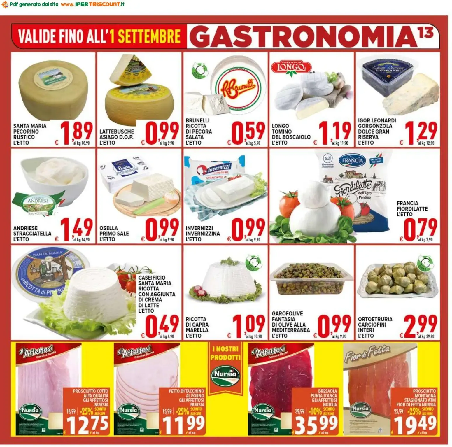 Ipertriscount volantino dal 21/08/2026 - online Offerte da 21 agosto a 1 settembre di 2026 - Pagina del volantino 13