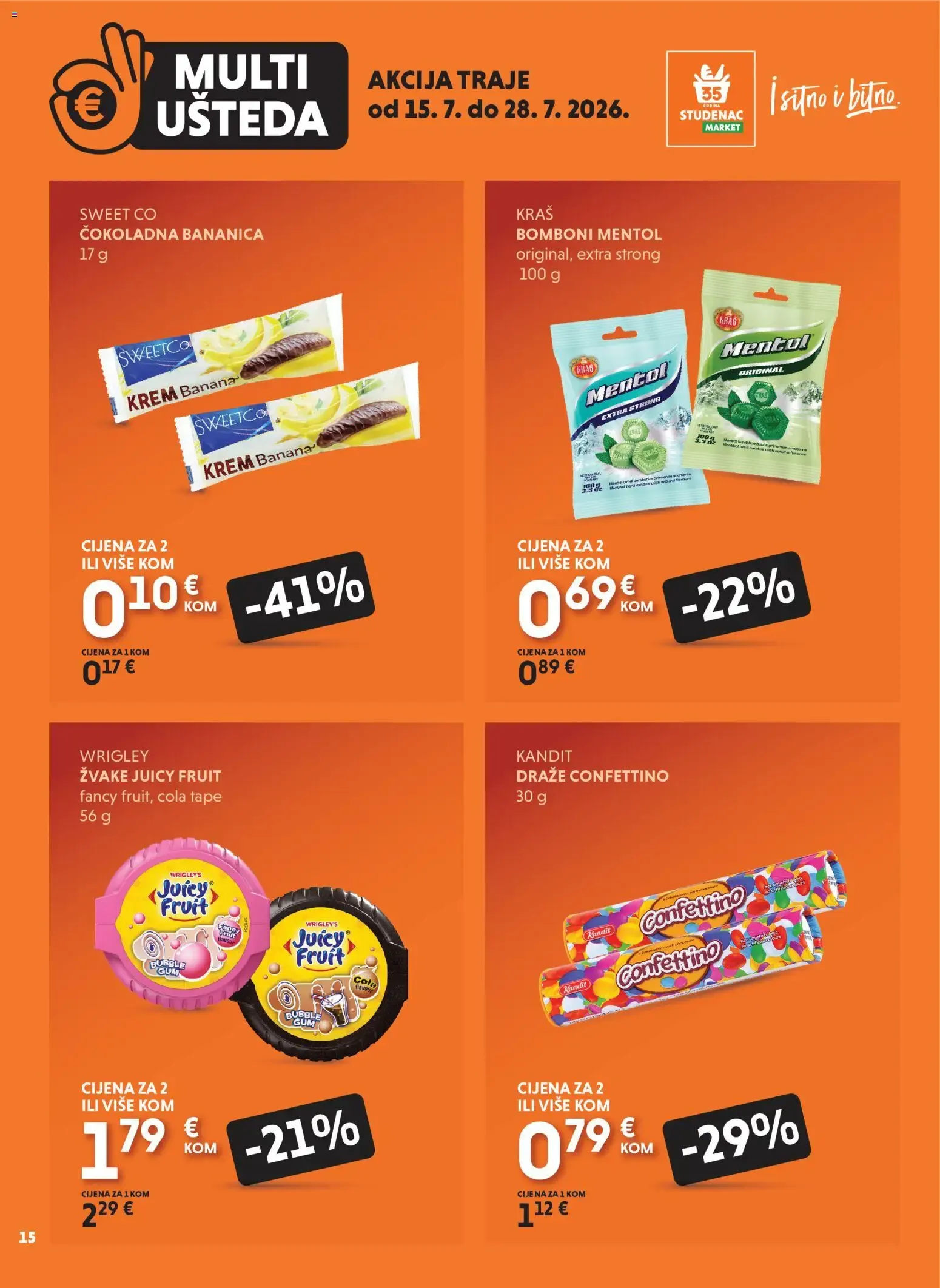 Katalog Multi Ušteda od 15. srpnja do 28. srpnja 2026. - Pregled Stranica 15