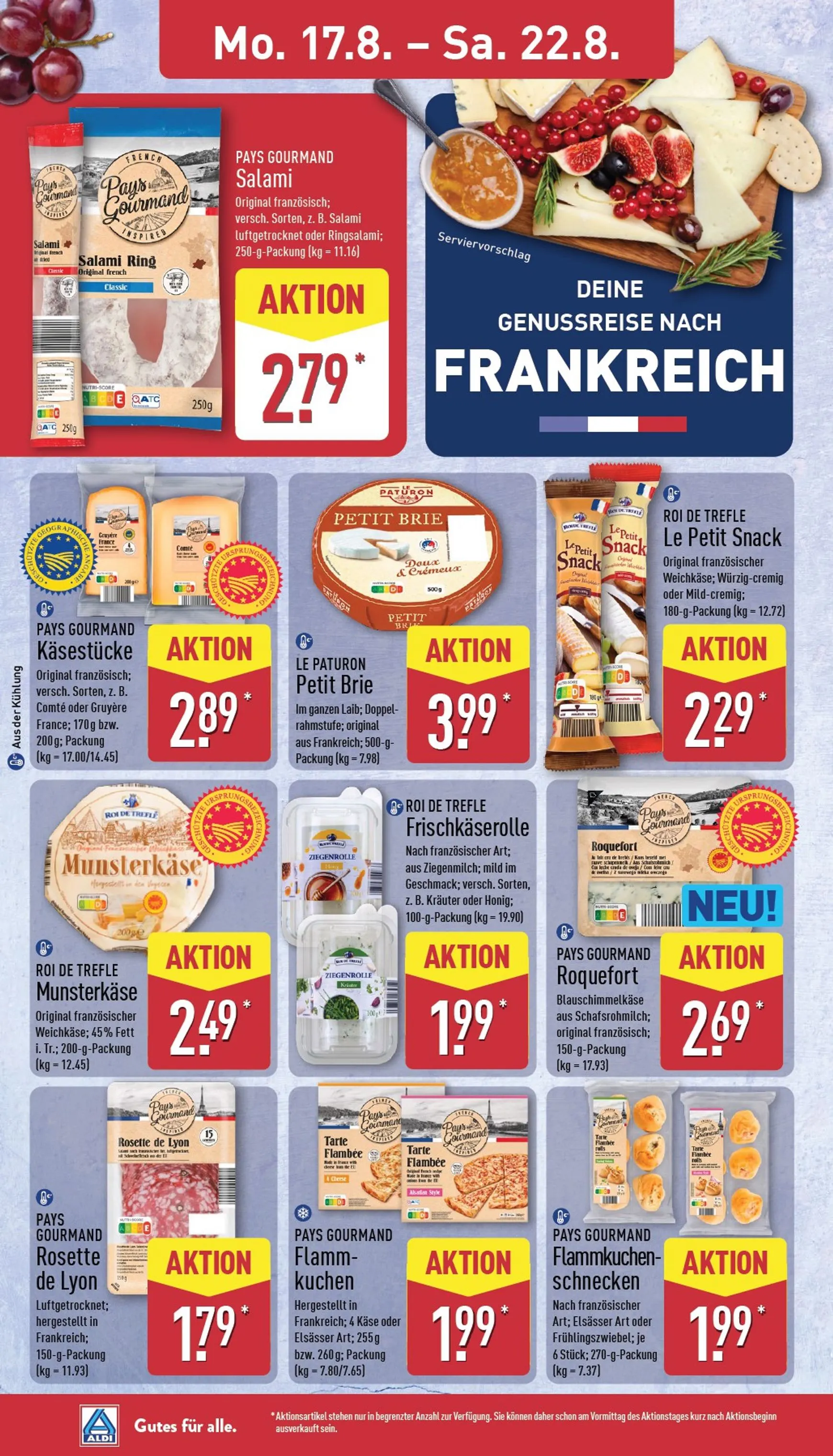 ALDI: Deine Genussreise nach Frankreich von 17. August bis 22. August 2026 - Prospekt seite 10