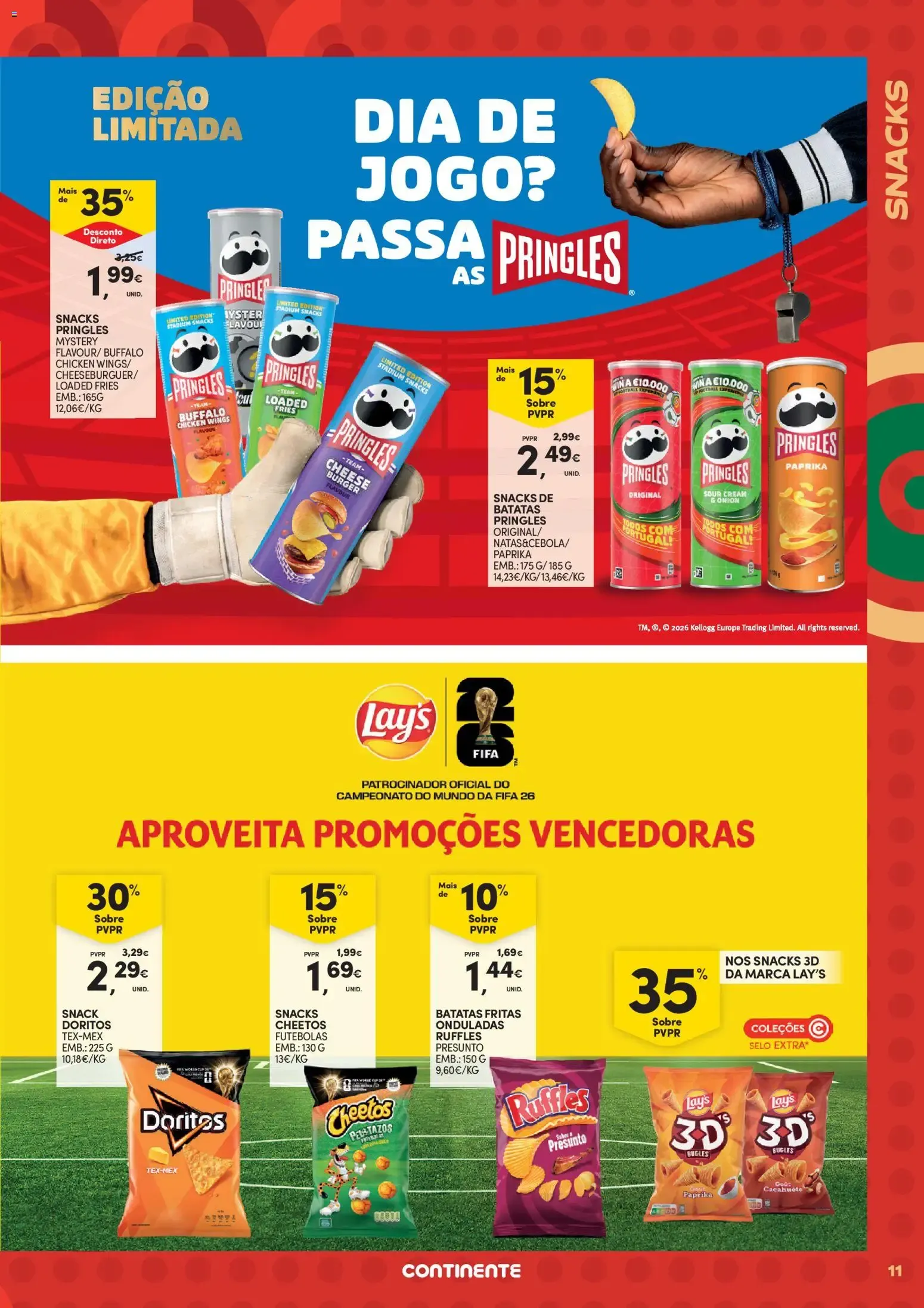 Folheto Continente - Futebol Alimenta a fome de vencer » de 09/06/2026 - 21/06/2026 de 9 de junho até 21 de junho 2026 - Pagina 11