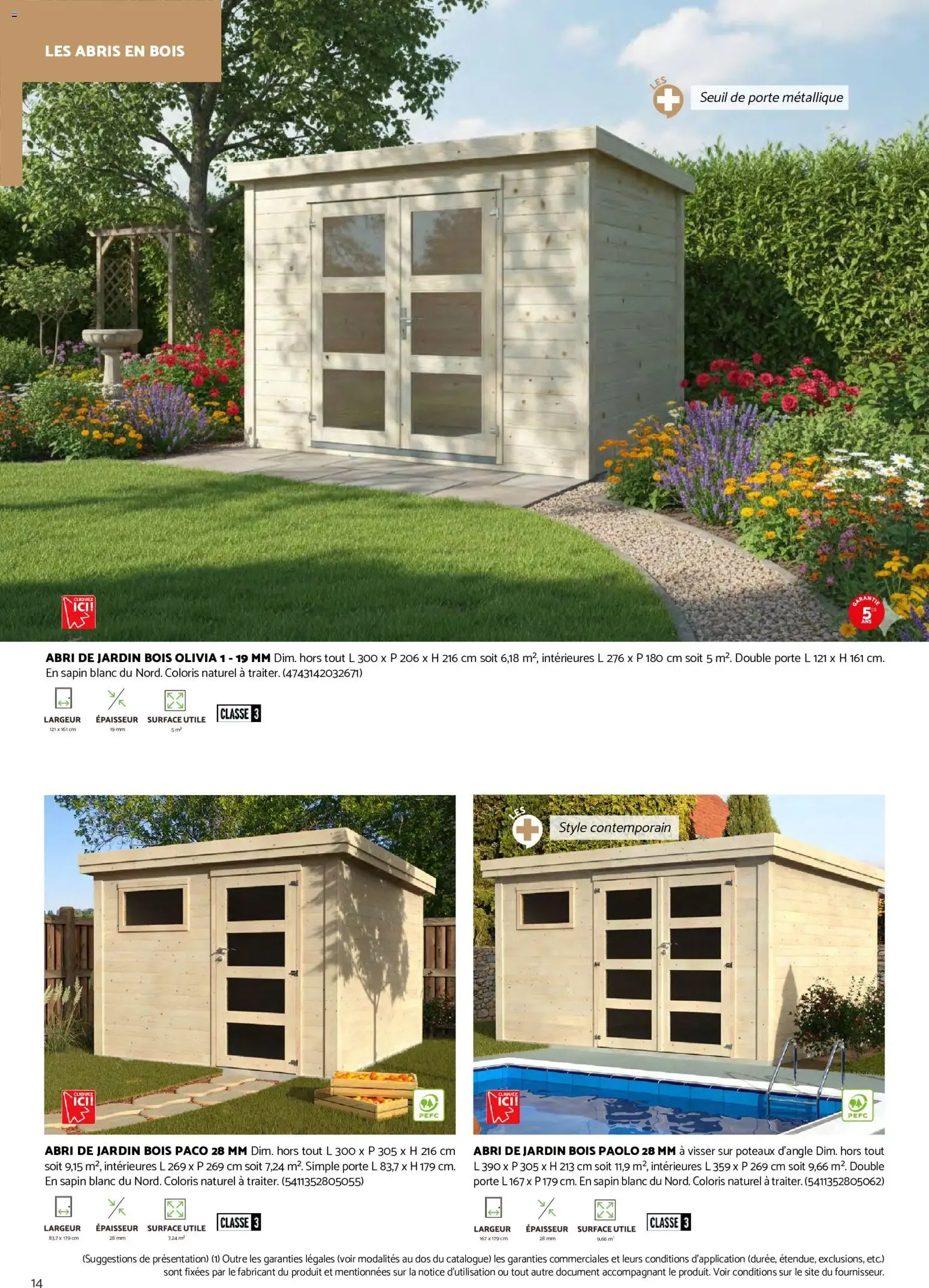 Brico Cash Catalogue abris & carports à partir du 19/08/2026 - promo en ligne du 19 août au 31 décembre 2026 - Catalogue page 14