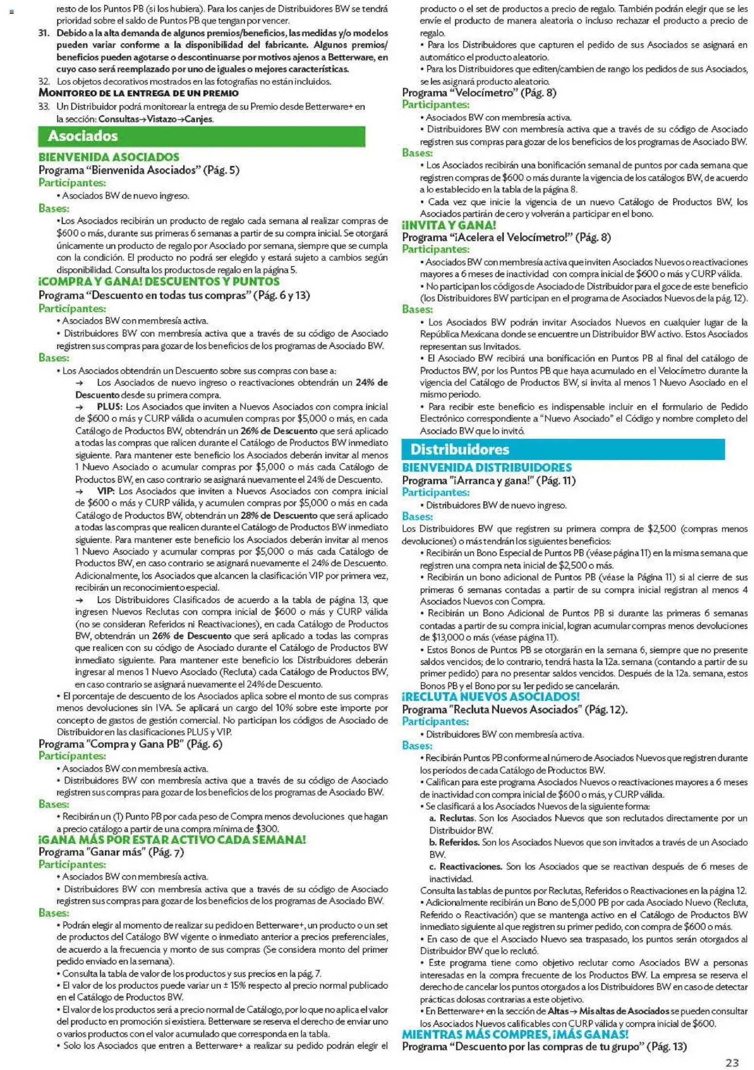 Catálogo de Programas de Oportunidades para ASOCIADOS Y DISTRIBUIDORES 29 de junio al 1 de enero 2027 - Pagina 23