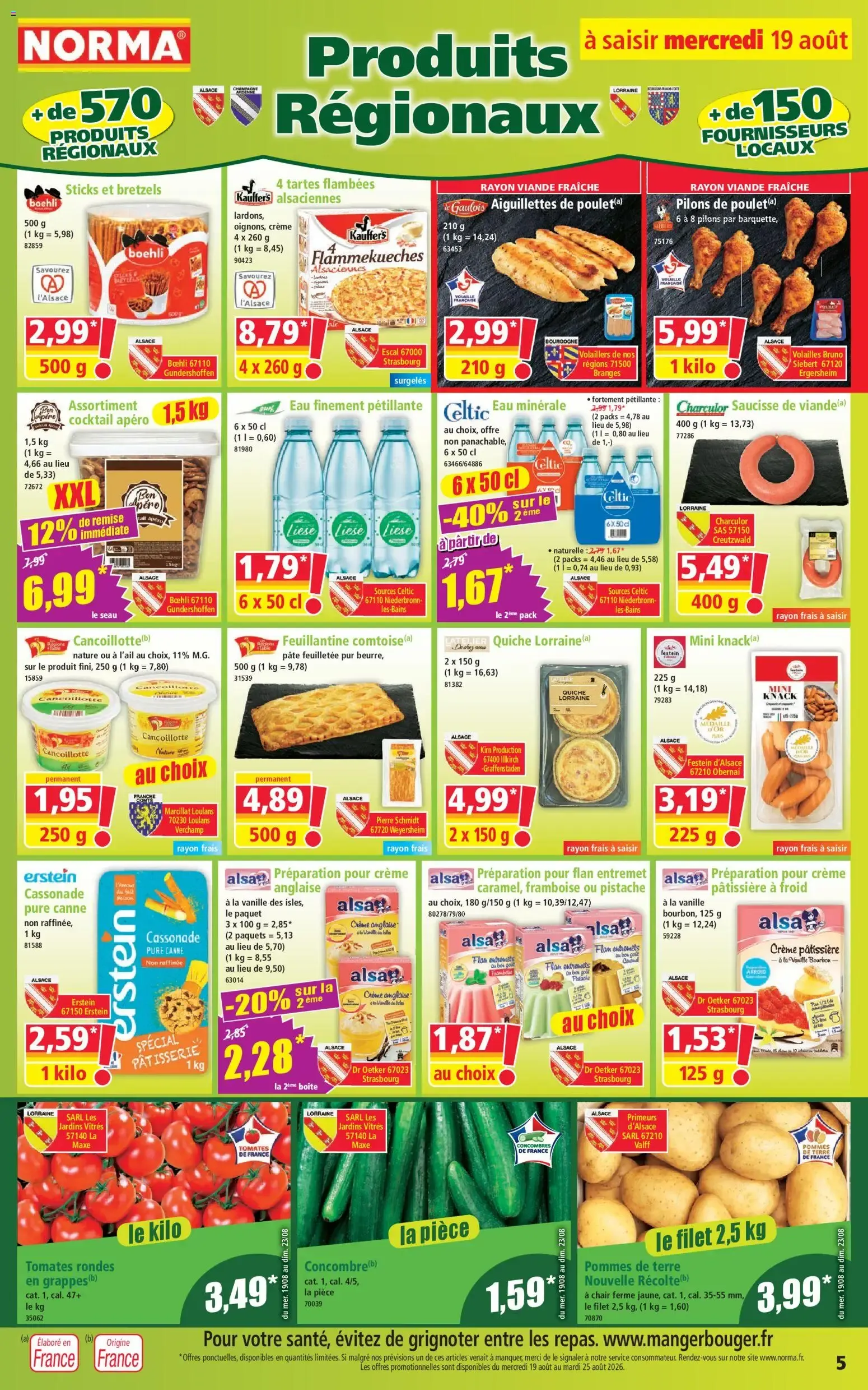 Norma Votre Discounter Régional du 19 août au 25 août 2026 - Catalogue page 5