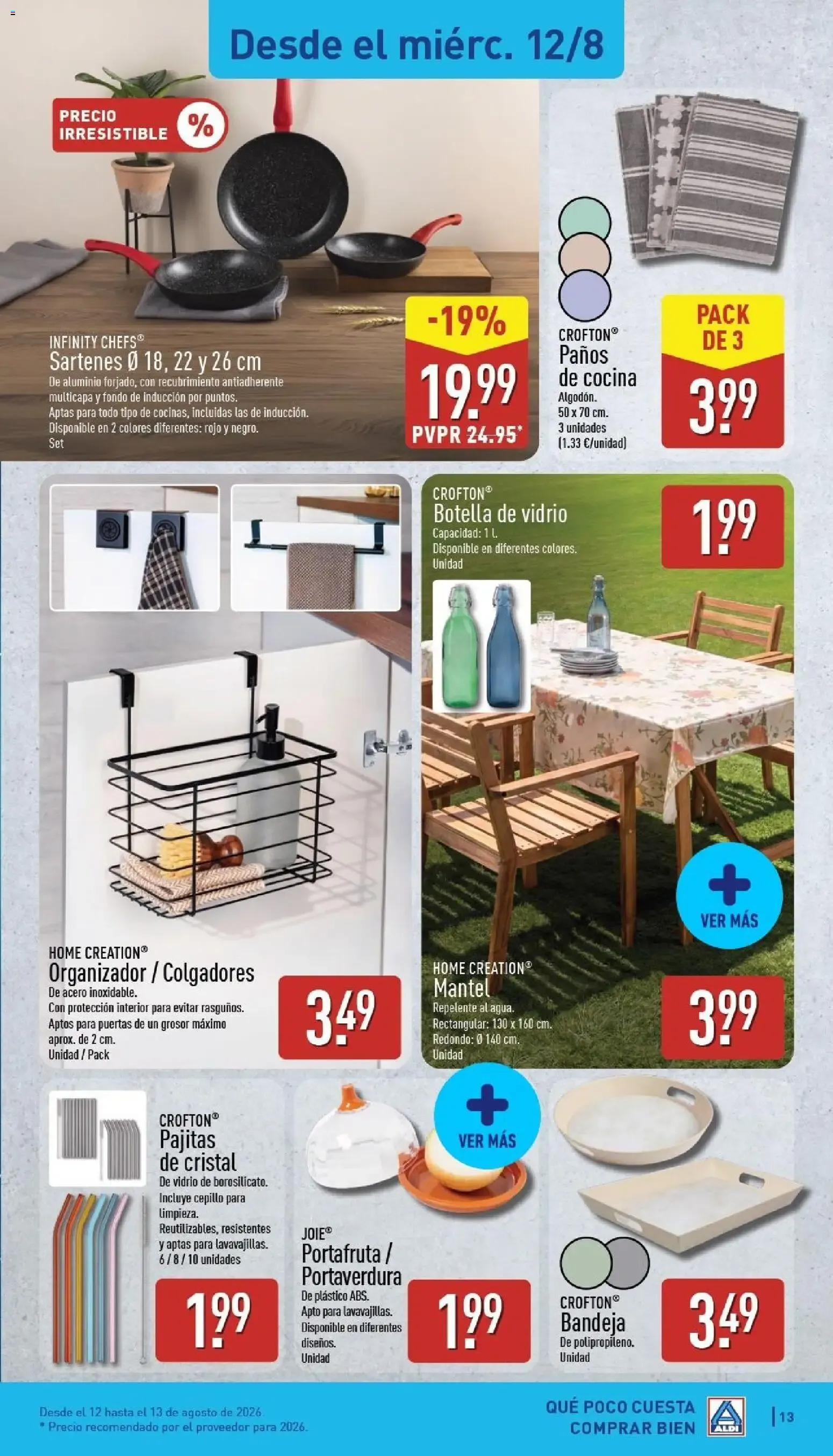 Catálogo de ALDI: Frescura a precios para tirarse a la piscina 10 de agosto al 16 de agosto 2026 - Página 13