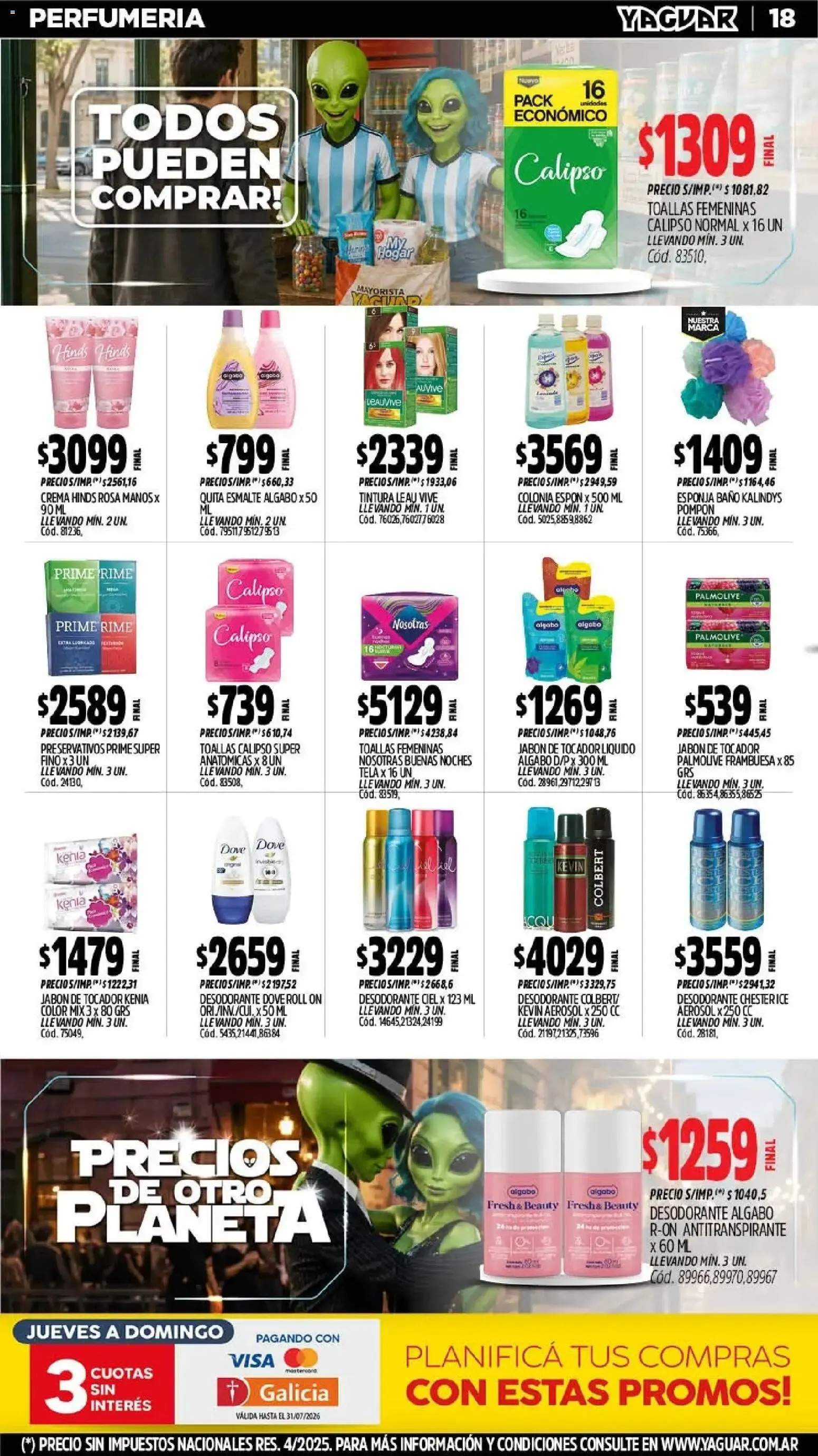 Ofertas de Mayorista Yaguar - Precios de Otro Planeta 6 de julio al 12 de julio 2026 - Página 18 del catálogo