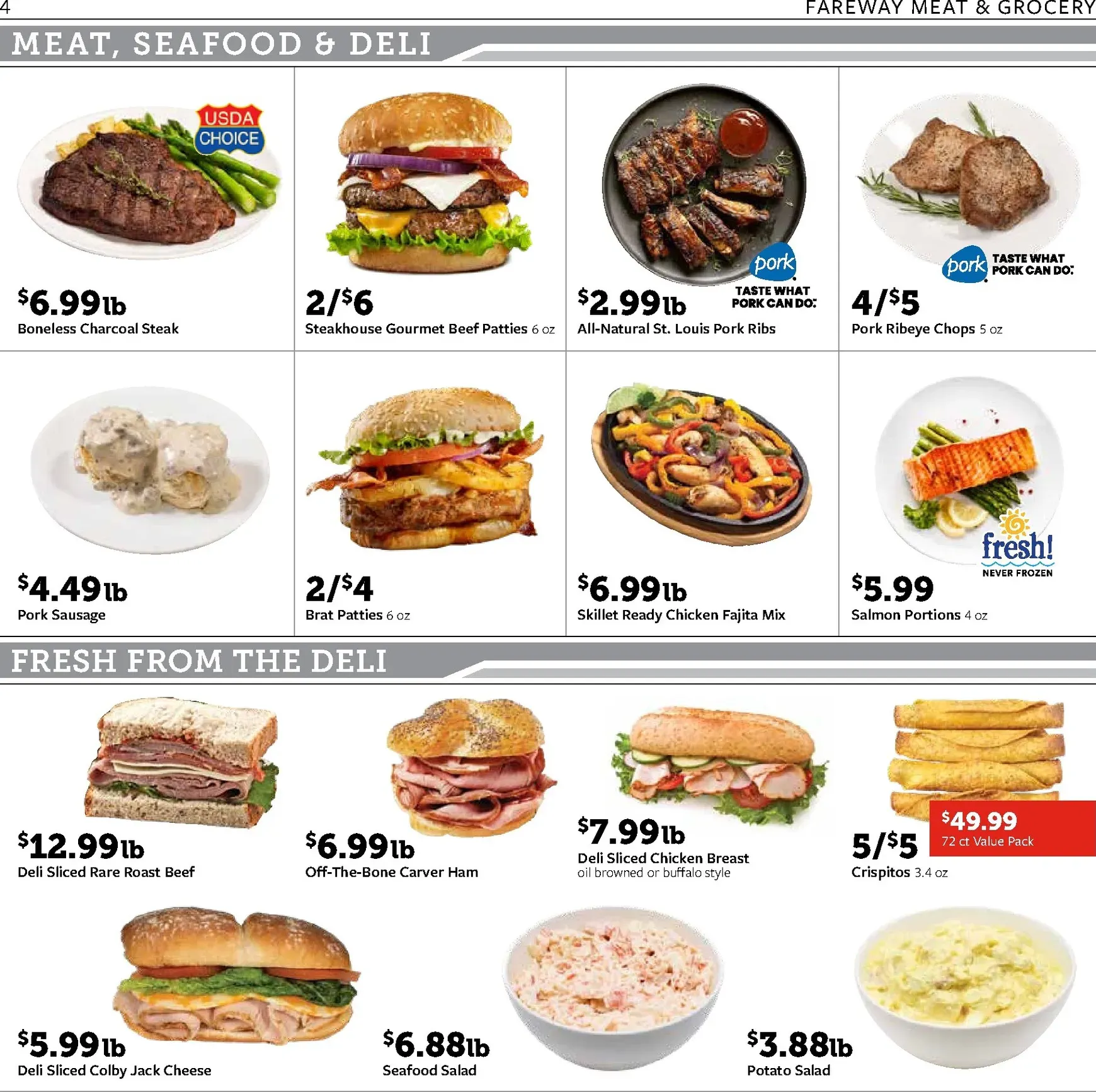 Weekly promotion Fareway - Back to Savings spanning from August 17 to August 22 2026 - Page 4 for Catalogue 365