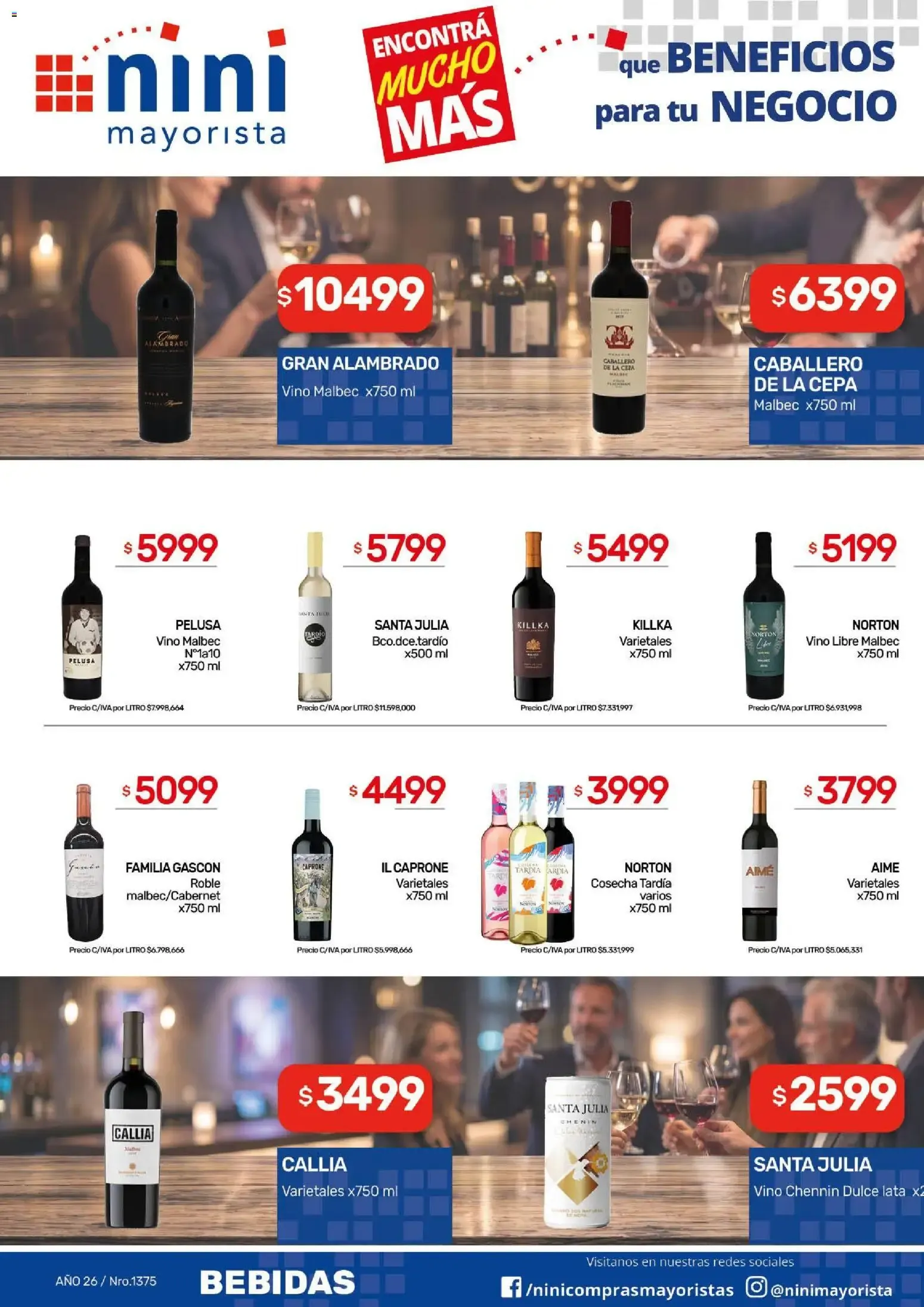 Ofertas de NINI Mayorista catálogo del 31/08/2026 - 06/09/2026 31 de agosto al 6 de septiembre 2026 - Página 19 del catálogo