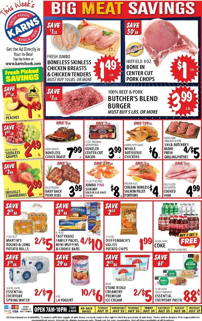 Karns: This Week's BIG MEAT SAVINGS