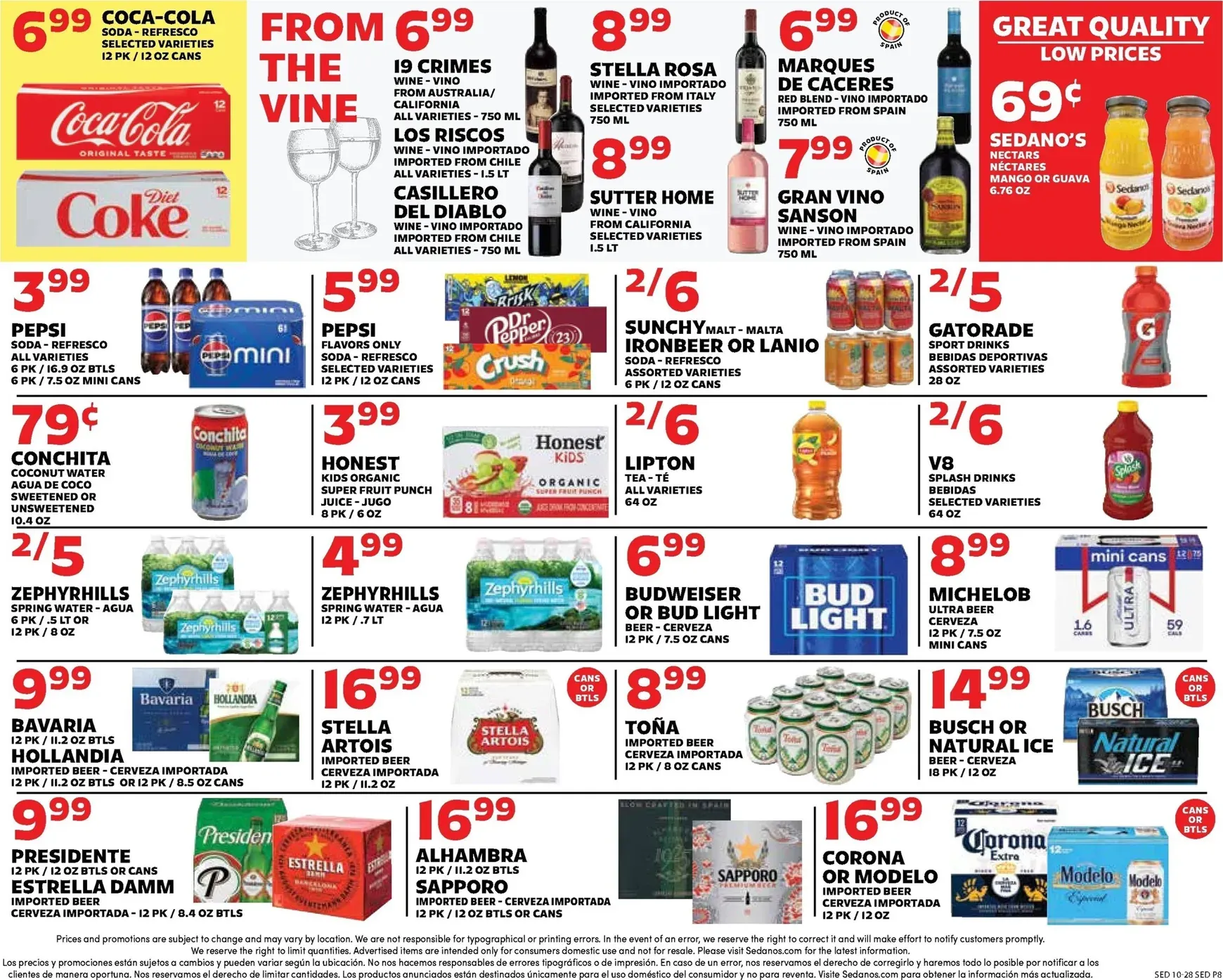 Weekly ad Current Sedano's leaflet valid from Wednesday 10/28/2026 to Tuesday 11/03/2026 from October 28 to November 3 2026 - Page 8