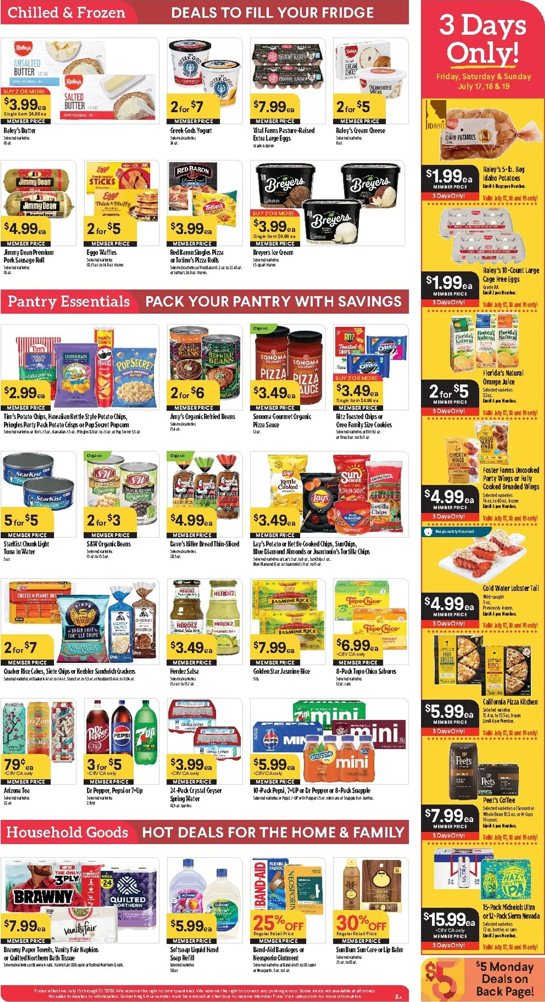 Weekly ad Current Raley's leaflet valid from Wednesday 07/15/2026 to Tuesday 07/21/2026 from July 15 to July 21 2006 - Page 4