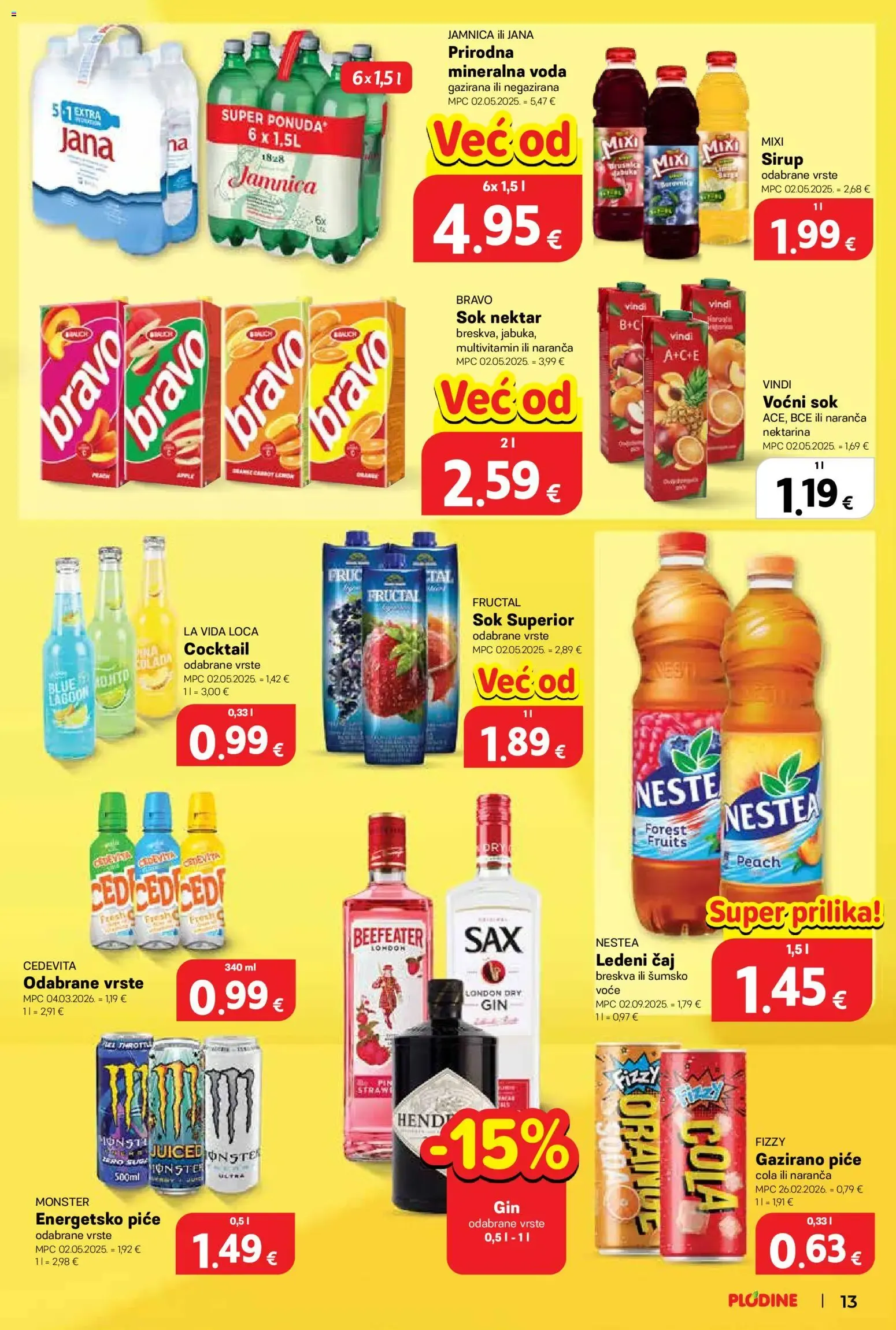 Katalog Plodine Uvijek od akcije od 12. kolovoza do 18. kolovoza 2026. - Pregled Stranica 13