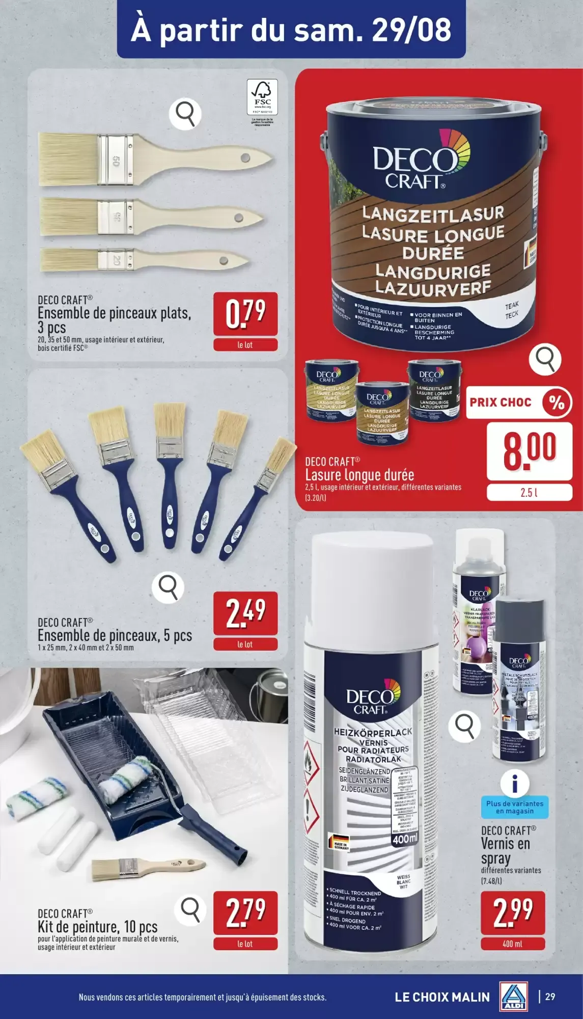 ALDI Dépliant du 24/08 au 29/08 van 24 augustus tot 29 augustus 2026 - folder pagina 29