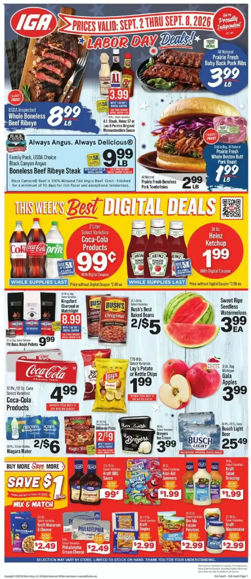 IGA Labor Day Deals!