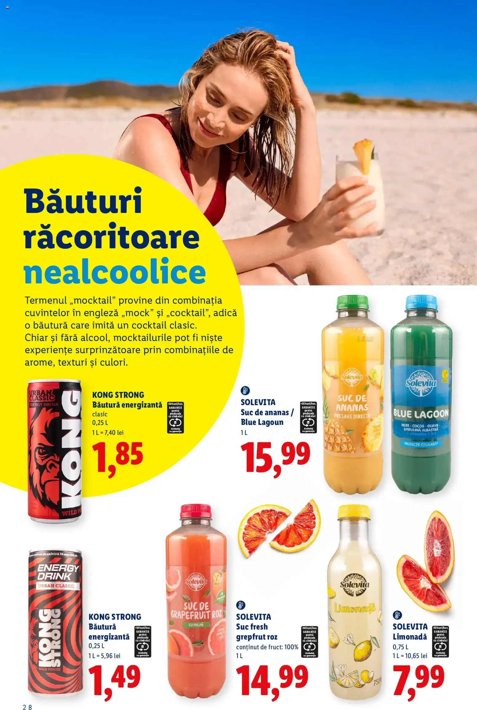 Catalog Băuturi pentru o vară distractivă. Știi că merită. de la 13 iulie până la 13 septembrie 2026 - Revista Pagina 28