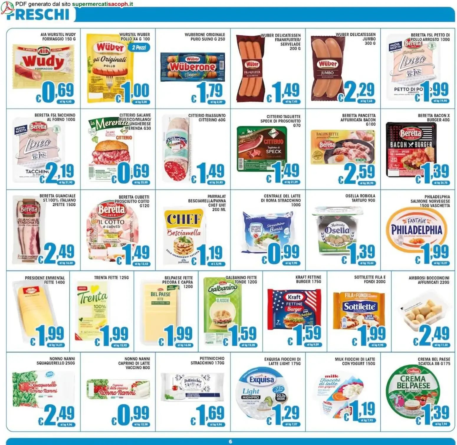 Sacoph volantino dal 02/10/2026 - online Offerte da 2 ottobre a 13 ottobre di 2026 - Pagina del volantino 6