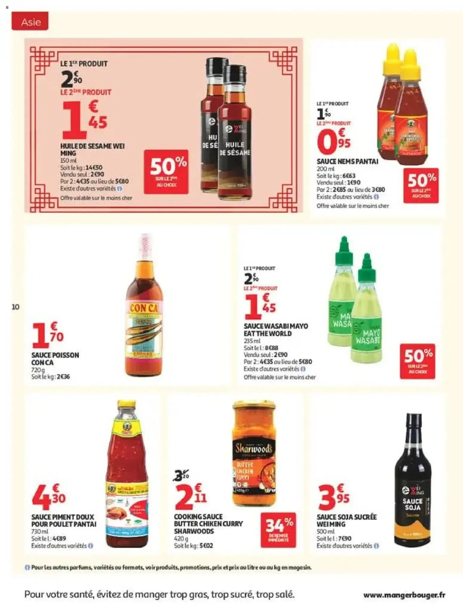 Auchan Saveurs d'Asie hypers à partir du 22/09/2026 - promo en ligne du 22 septembre au 4 octobre 2026 - Catalogue page 10