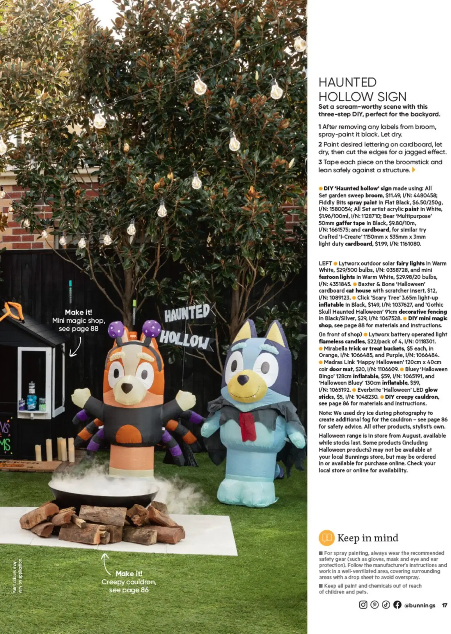Bunnings Warehouse Halloween 👻 catalogue from 01/10/2026 - Catalogue valid from 1 October to 31 October 2026 - page 17