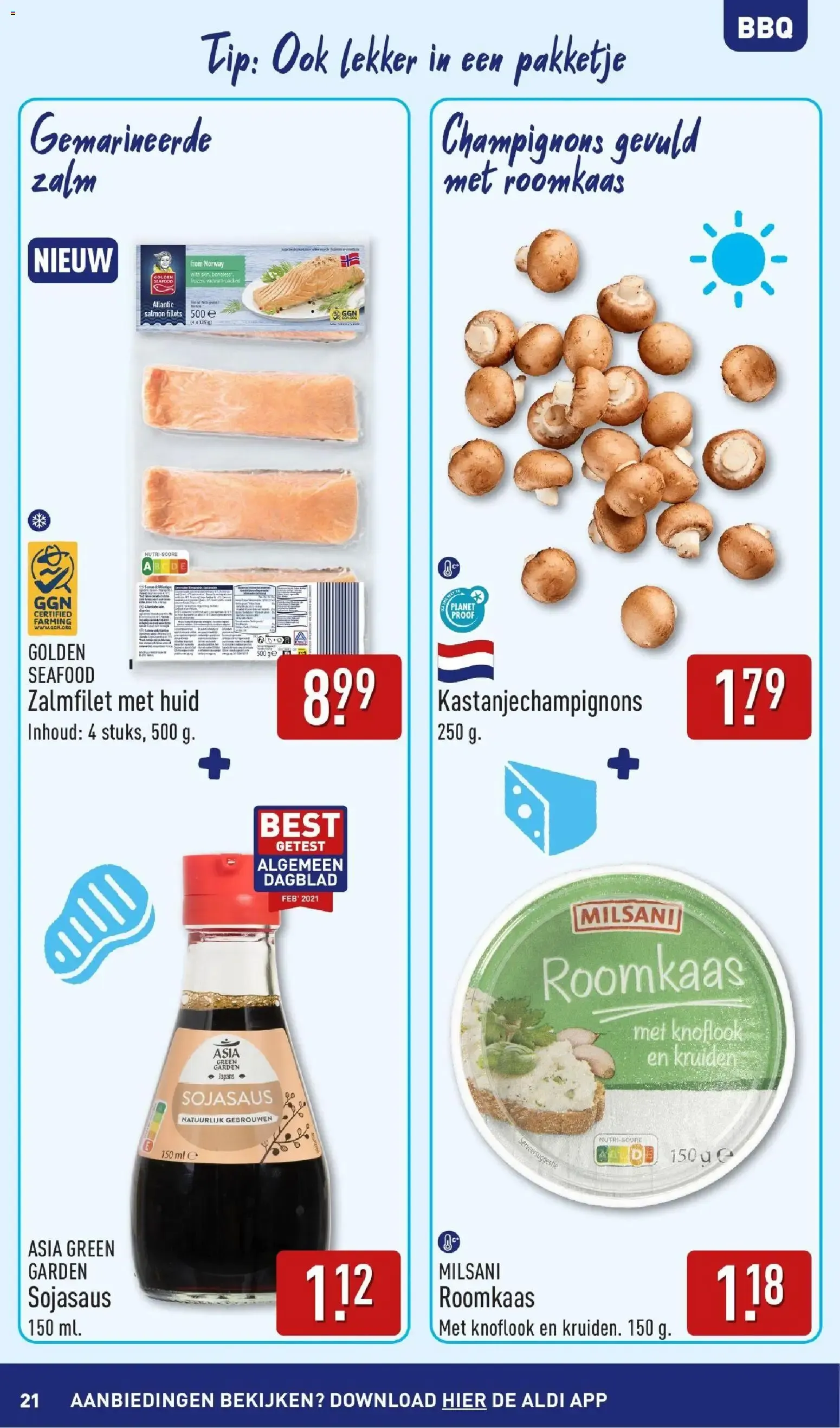 Aldi: ¡Qué Barato, Vamos a Celebrar! Boordevol Zomerse Inspiratie para BBQ van 3 augustus tot 9 augustus 2026 - Folder pagina 21