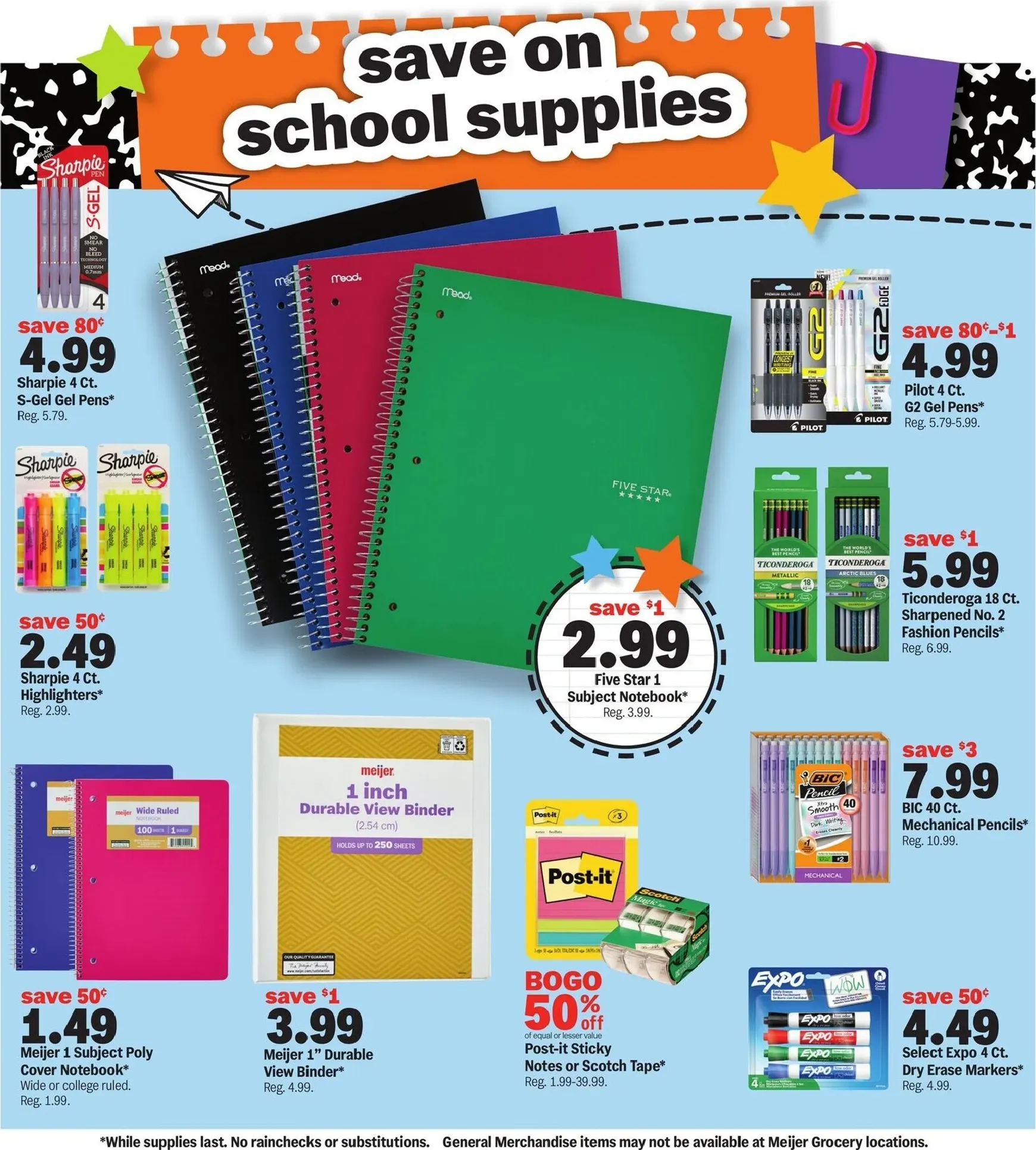 Weekly ad Future Meijer - Back to School flyer valid from Wednesday 07/08/2026 to Tuesday 07/28/2026 from July 8 to July 28 2026 - Page 3