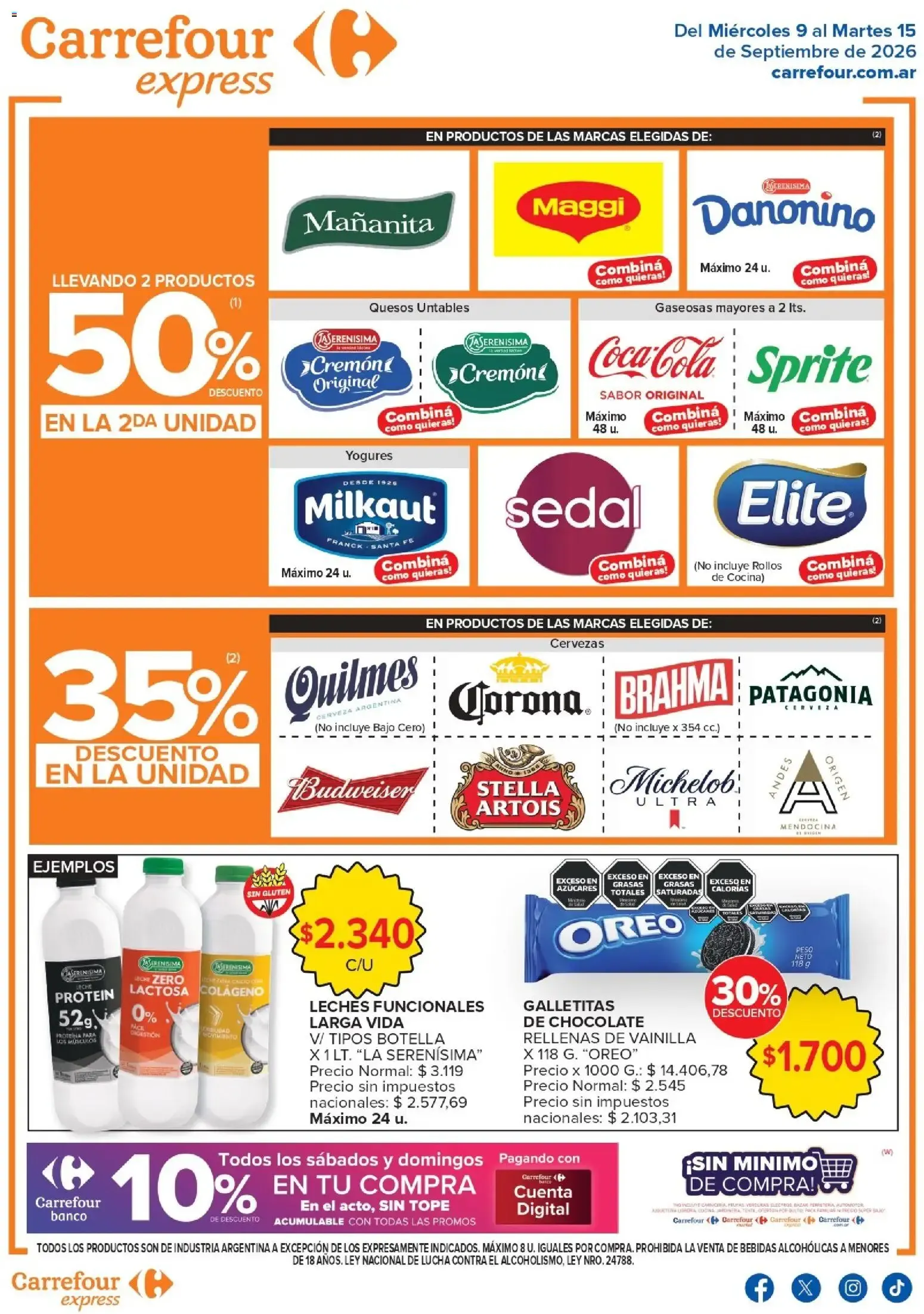 Ofertas de Carrefour - Carrefour Express ofertas || del 09/09/2026 - 15/09/2026 || Promociones 9 de septiembre al 15 de septiembre 2026 - Página 2 del catálogo