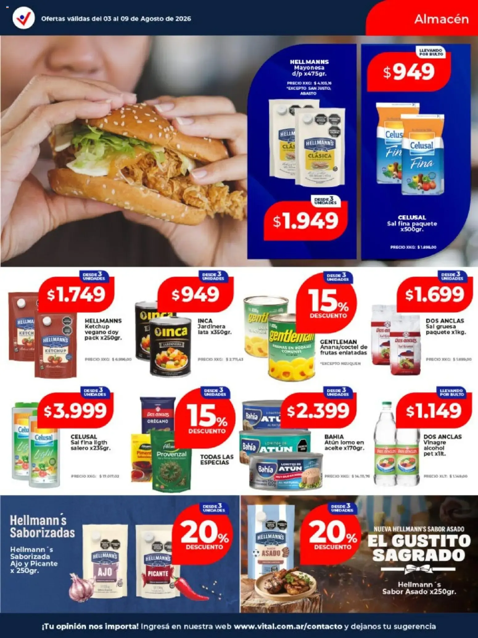Ofertas de Vital - Ofertas || del 03/08/2026 - 09/08/2026 || Catálogo 3 de agosto al 9 de agosto 2026 - Página 16 del catálogo