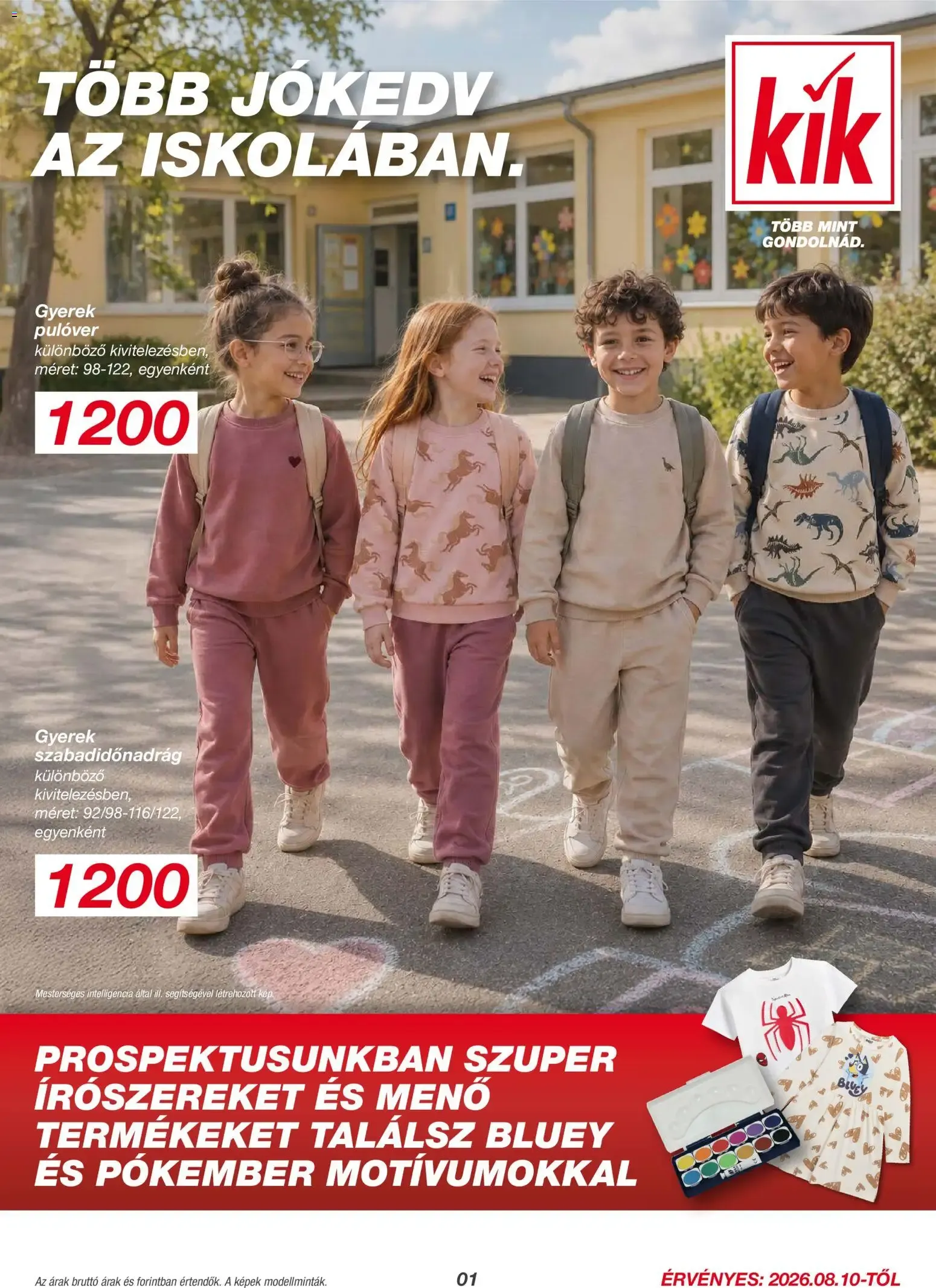Katalógus Kik: Más alegría en la escuela. augusztus 10.-tól augusztus 16.-ig 2026. - Oldal 1