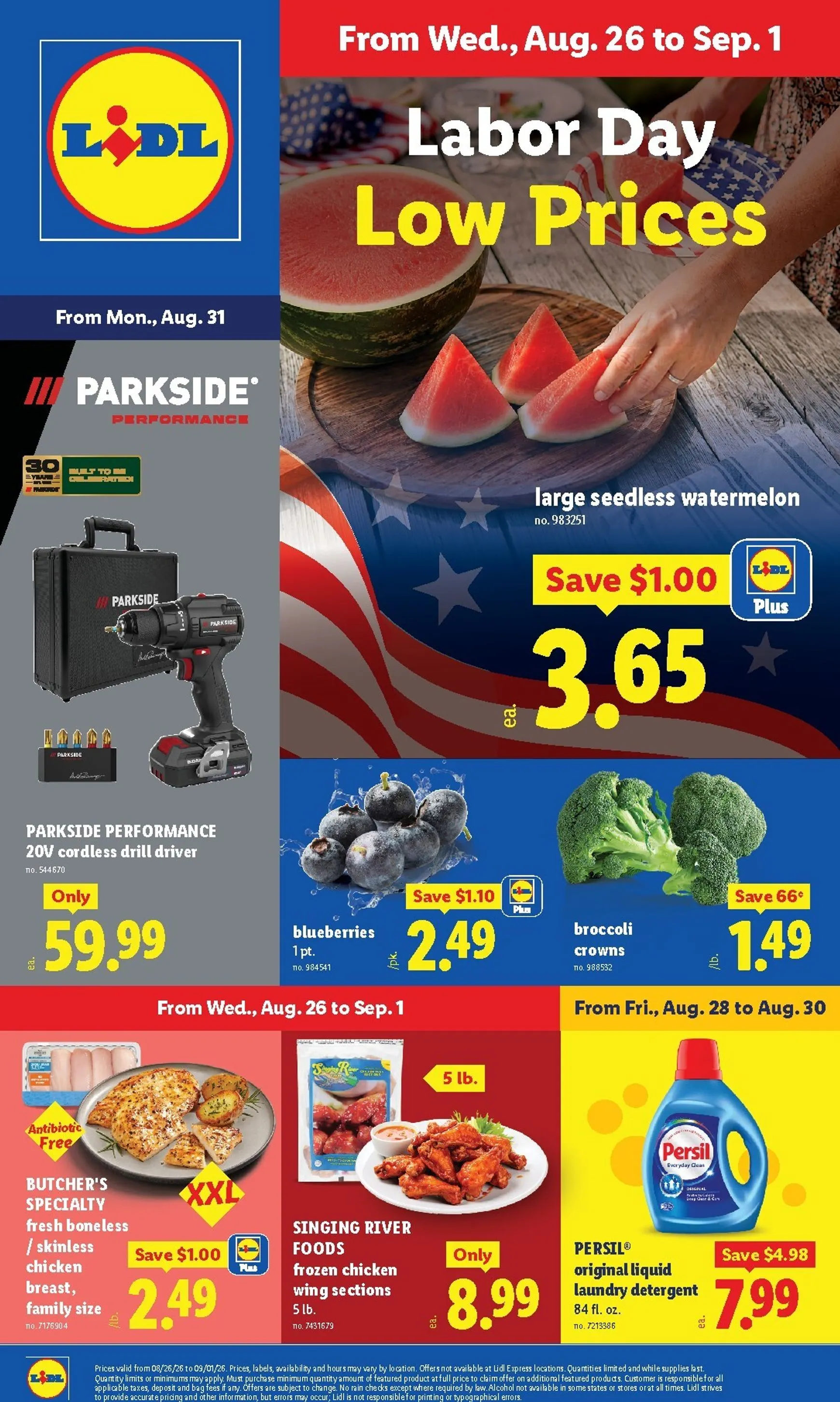 Lidl Labor Day Low Prices