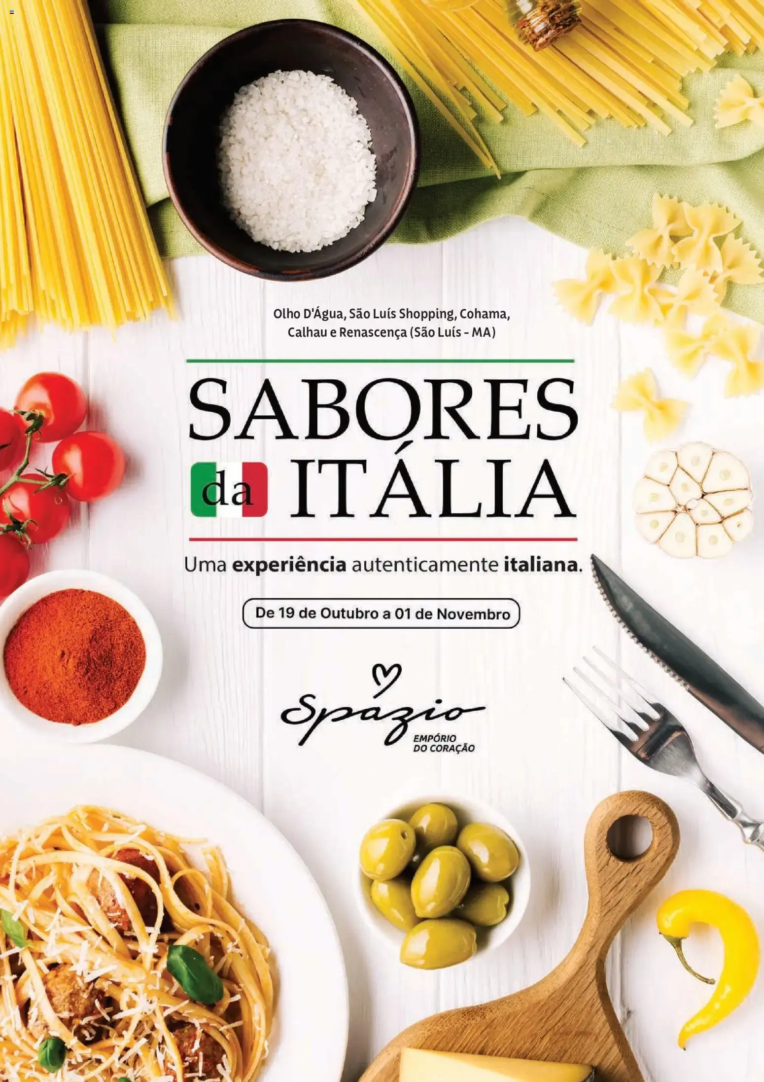 Encarte de Sabores da Itália 19 de outubro até 1 de novembro 2026 - Pagina 1