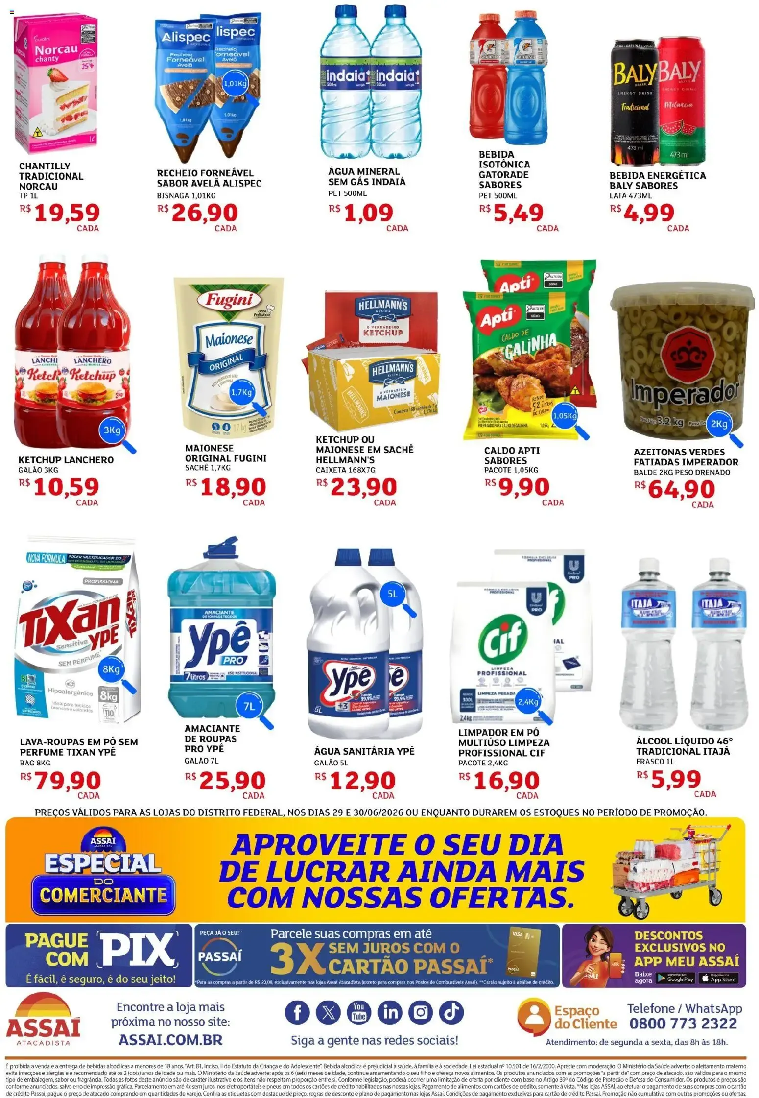Encarte de Assaí Atacadista ofertas - DF de 29/06/2026 | Promoções Online 29 de junho até 30 de junho 2026 - Pagina 2