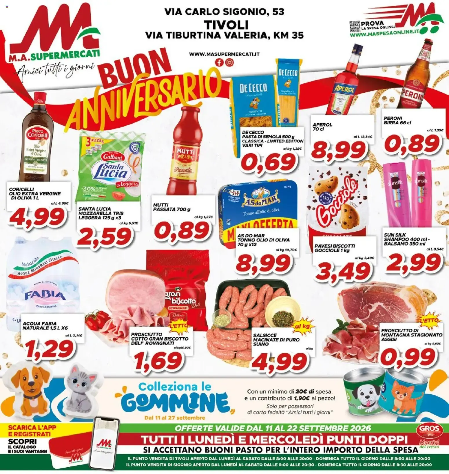 M.A. Supermercati - Buon Anniversario da 11 settembre a 22 settembre di 2026 - Pagina del volantino 1