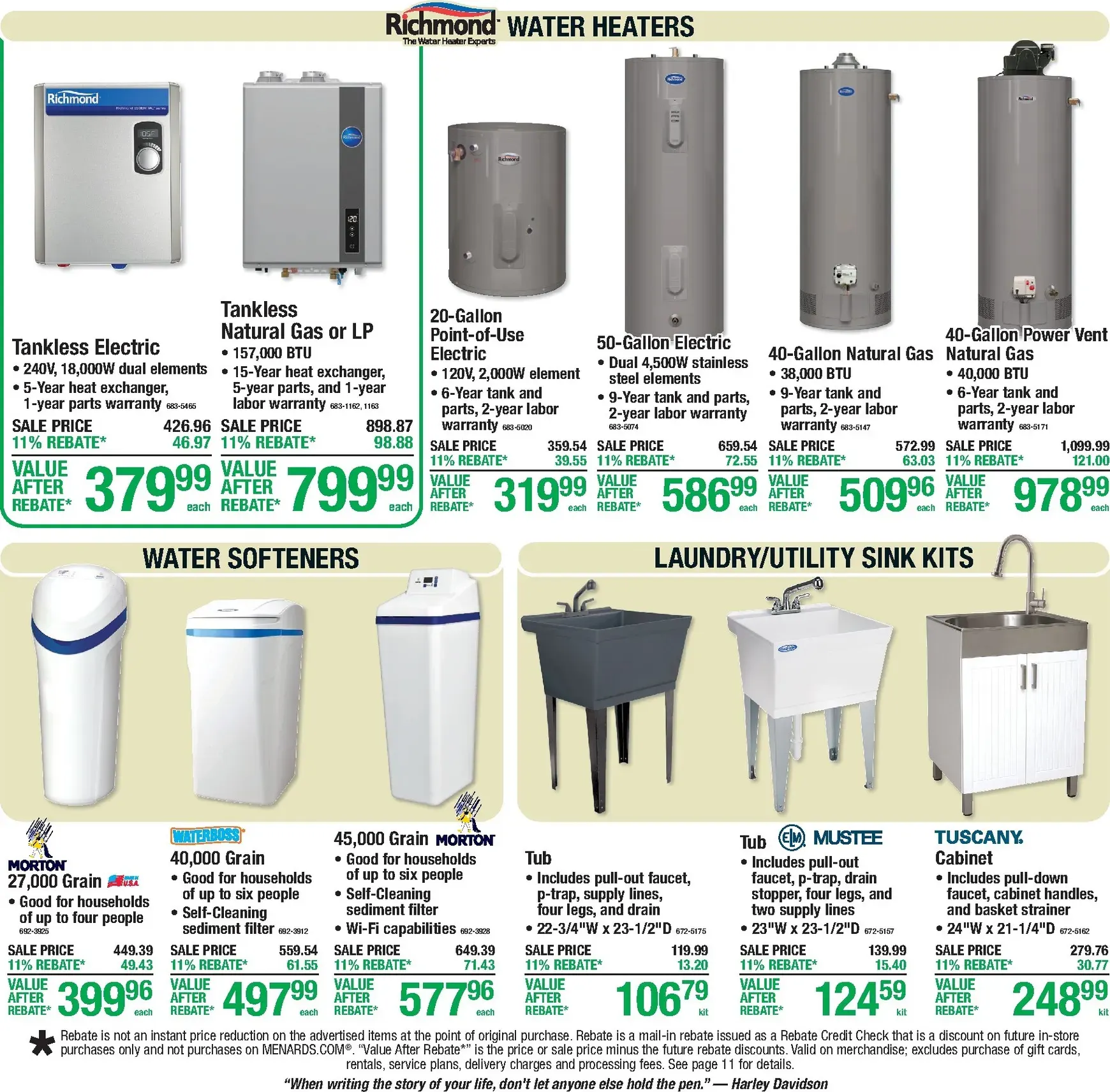 Weekly ad Current Menards - 11% Rebate Sale leaflet valid from Thursday 07/16/2026 to Sunday 07/26/2026 from July 16 to July 26 2026 - Page 15