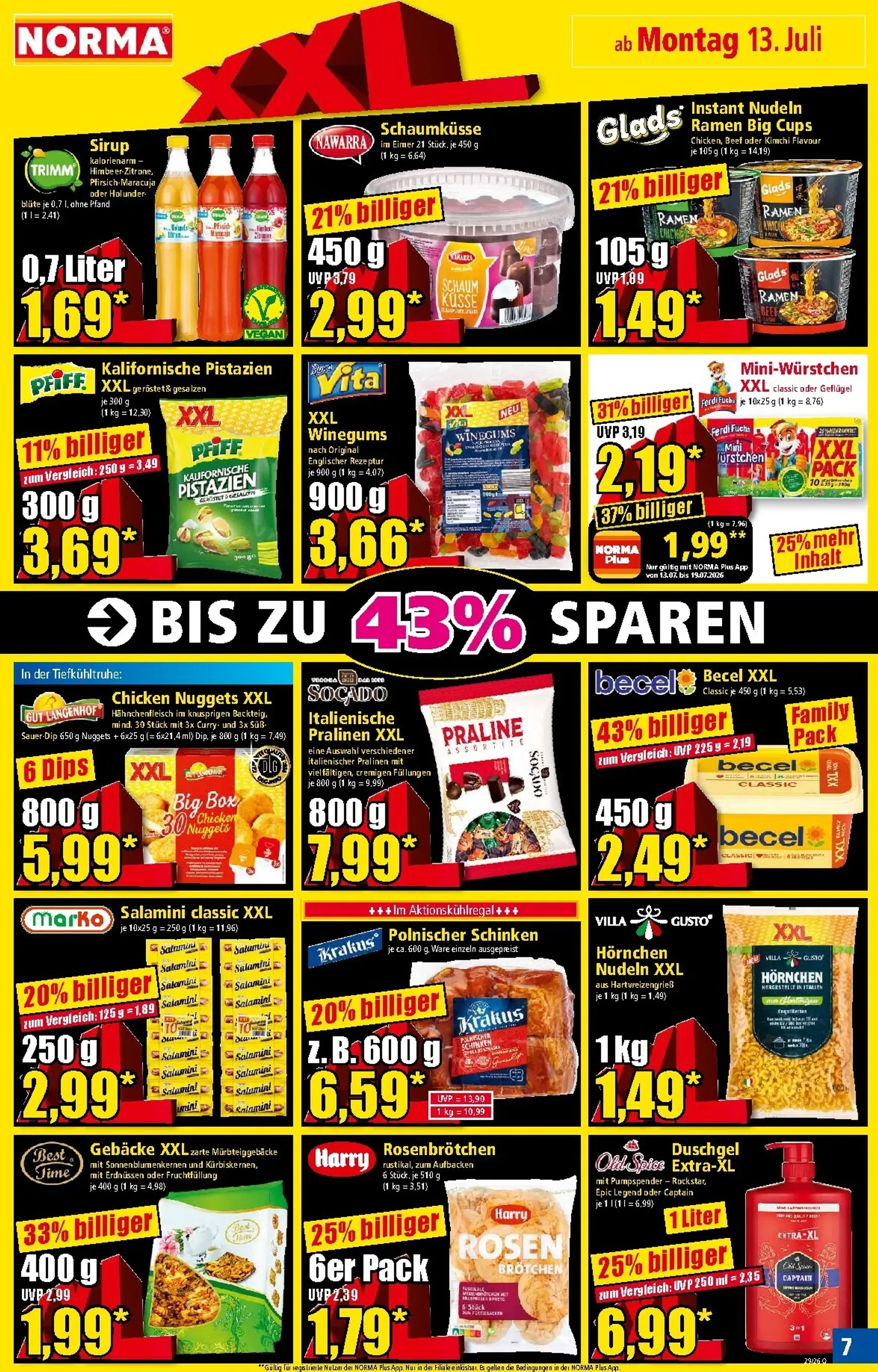 Norma Prospekt – von Montag 13.07.2026 bis Samstag 18.07.2026 von 13. Juli bis 18. Juli 2026 - Prospekt seite 7