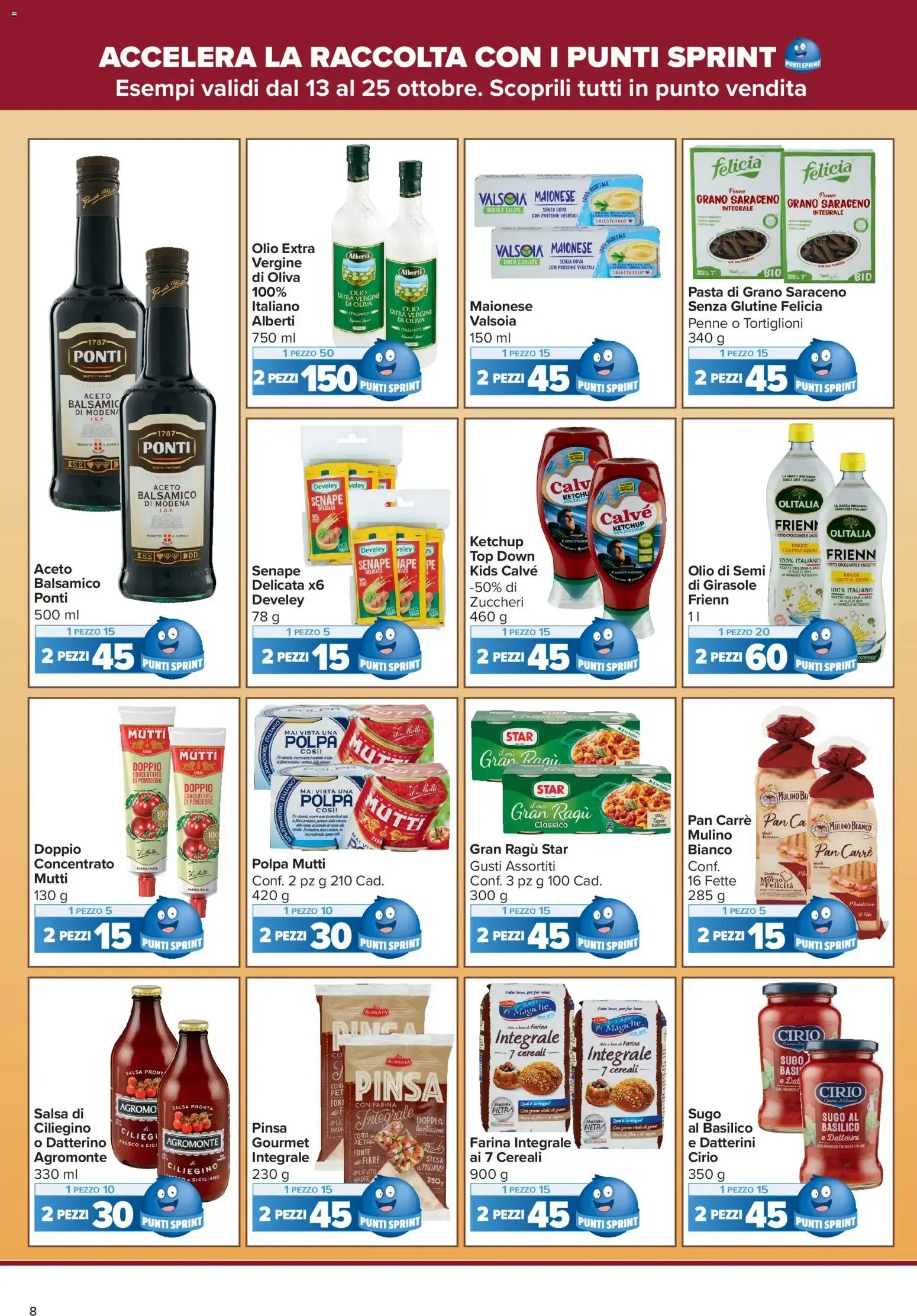 Carrefour Market: La tua carta SpesAmica Payback vola con i Punti Sprint da 13 ottobre a 25 ottobre di 2026 - Pagina del volantino 8