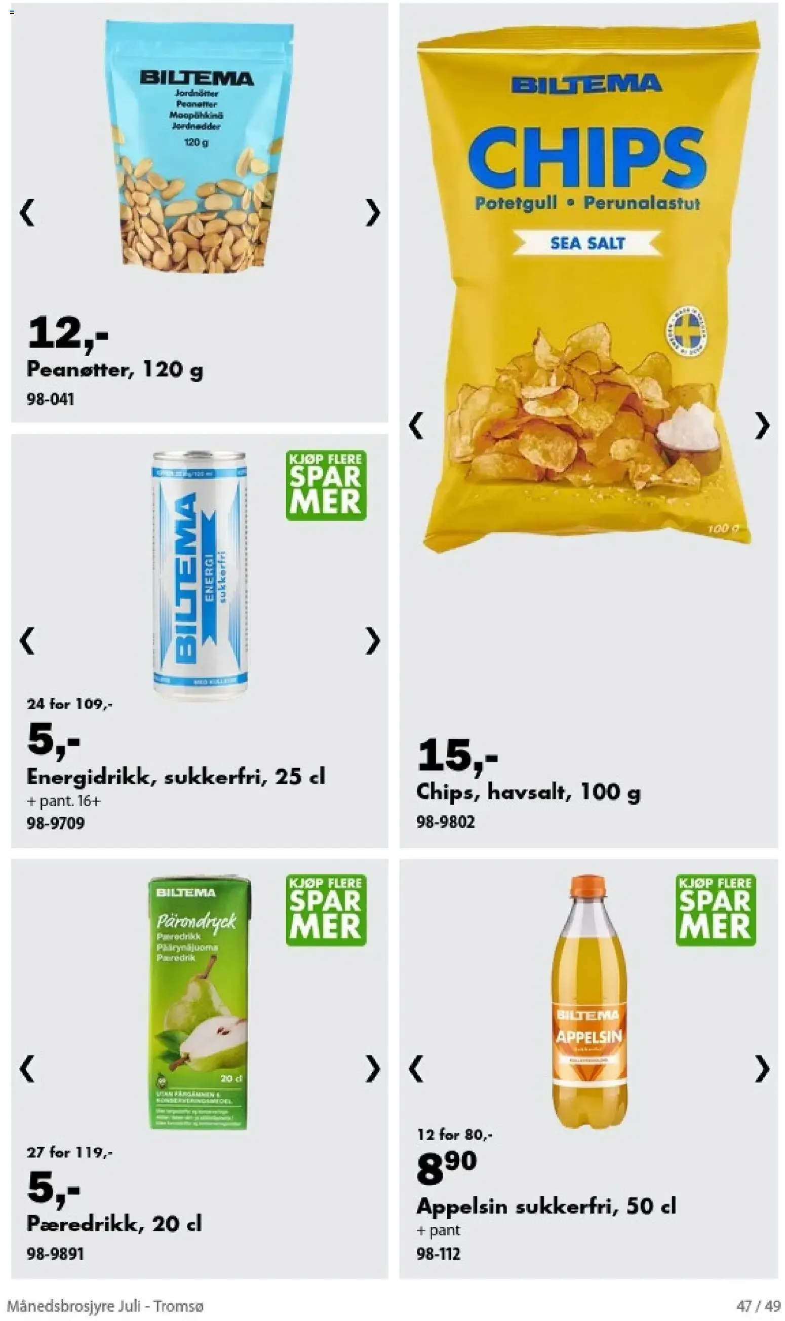 Biltema Månedsbrosjyre Juli - National (01/07/2026 - 30/07/2026) - Kundeavis og tilbud fra 1. juli til 30. juli 2026 - kundeavisside 47