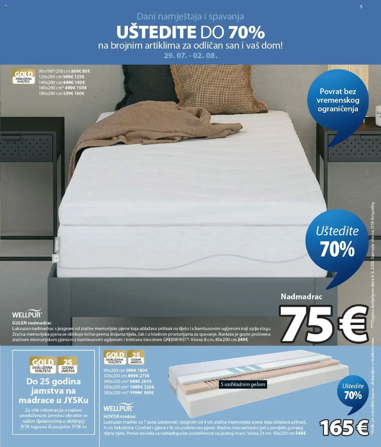 Katalog JYSK Finalna rasprodaja vrtnih artikala od 29. srpnja do 1. rujna 2026. - Pregled Stranica 5