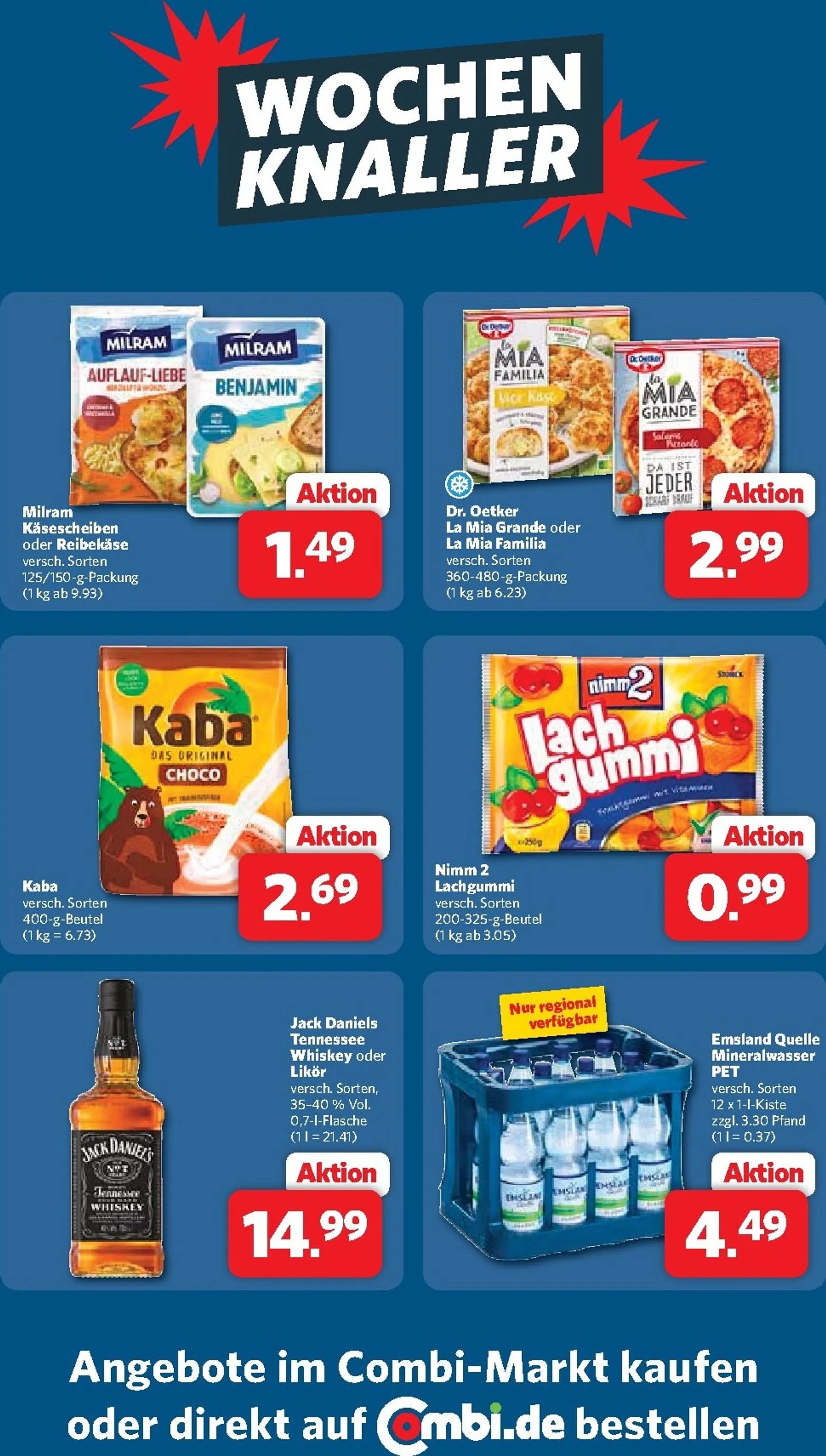 Combi - Wochen Knaller Prospekt – von Sonntag 26.07.2026 bis Samstag 01.08.2026 von 26. Juli bis 1. August 2026 - Prospekt seite 1