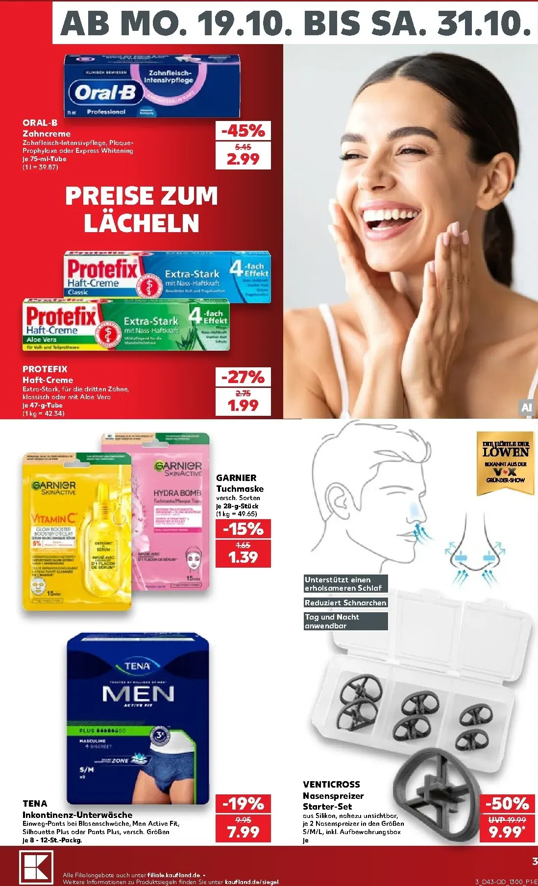 Kaufland - Deutschlands größte Drogerie-Abteilung Prospekt – von Montag 19.10.2026 bis Samstag 31.10.2026 von 19. Oktober bis 31. Oktober 2026 - Prospekt seite 3