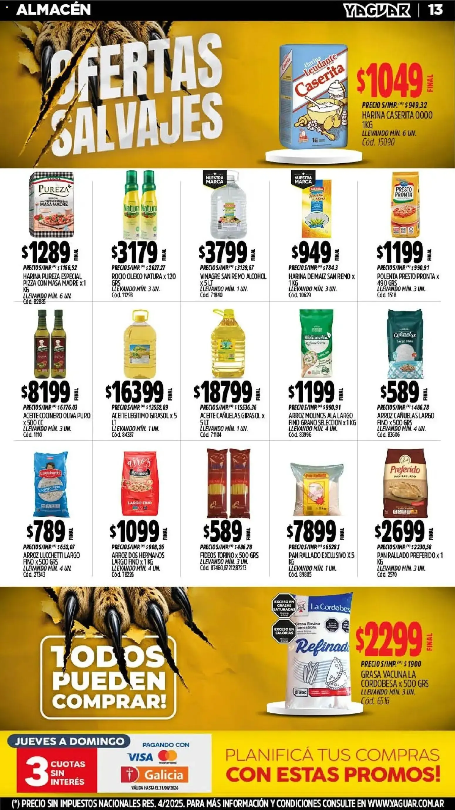 Ofertas de Mayorista Yaguar - Ofertas Salvajes 3 de agosto al 9 de agosto 2026 - Página 14 del catálogo