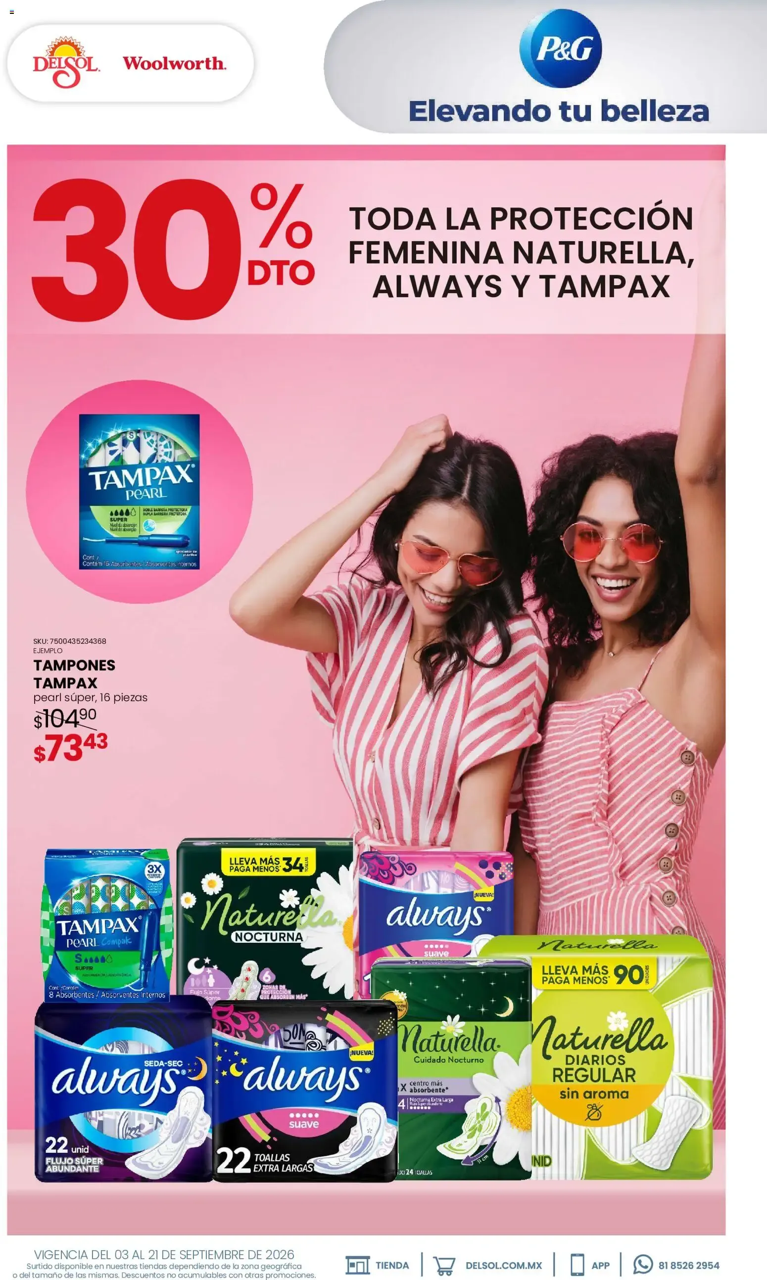 Catálogo de Del Sol y Woolworth: 30% DTO en toda la línea Pantene Colágeno y Biotinamida 3 de septiembre al 21 de septiembre 2026 - Pagina 11