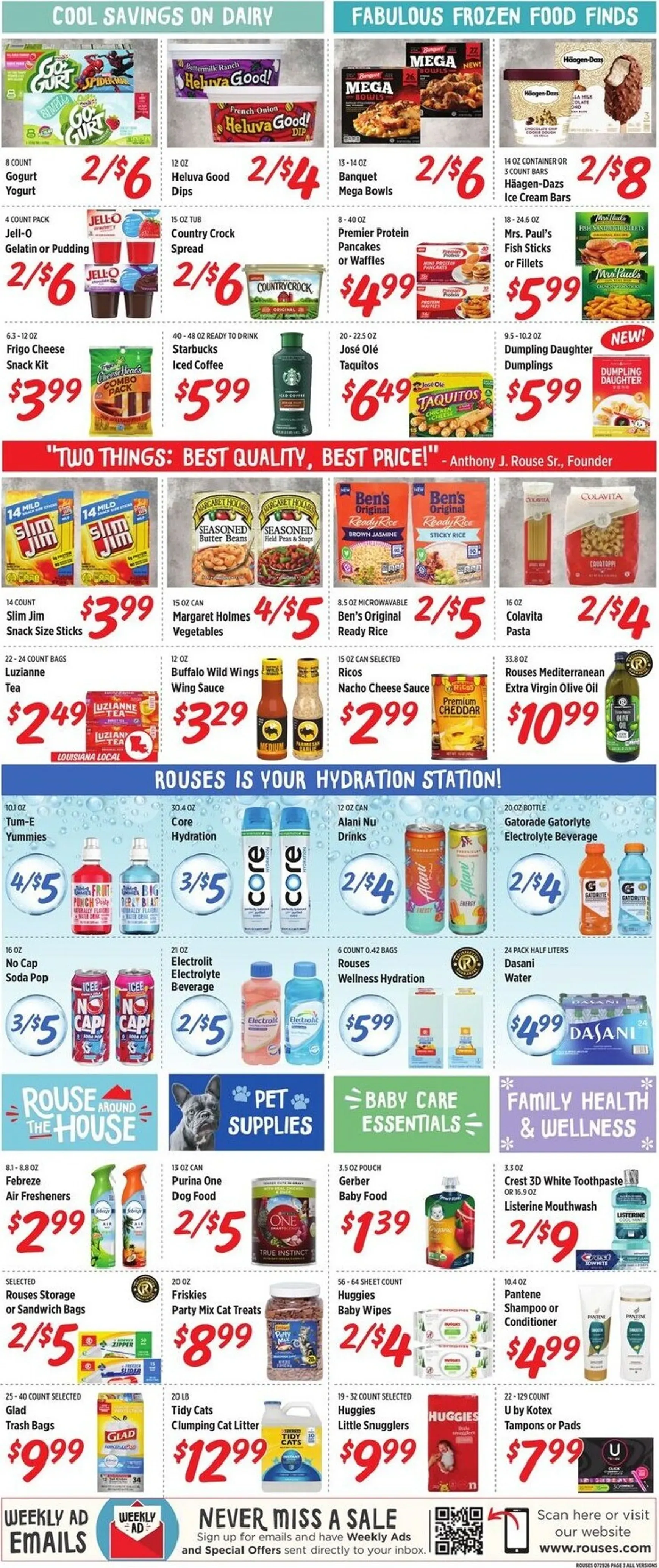 Weekly ad Current Rouses Markets leaflet valid from Wednesday 07/29/2026 to Wednesday 08/05/2026 from July 29 to August 5 2026 - Page 7