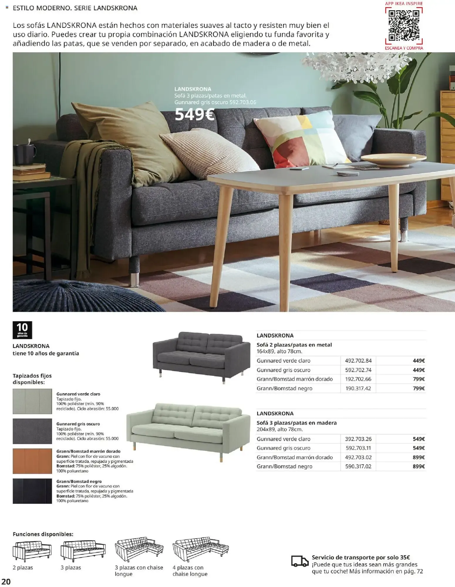 Catálogo de Guía de Compra Sofás IKEA 7 de mayo al 31 de agosto 2026 - Página 20
