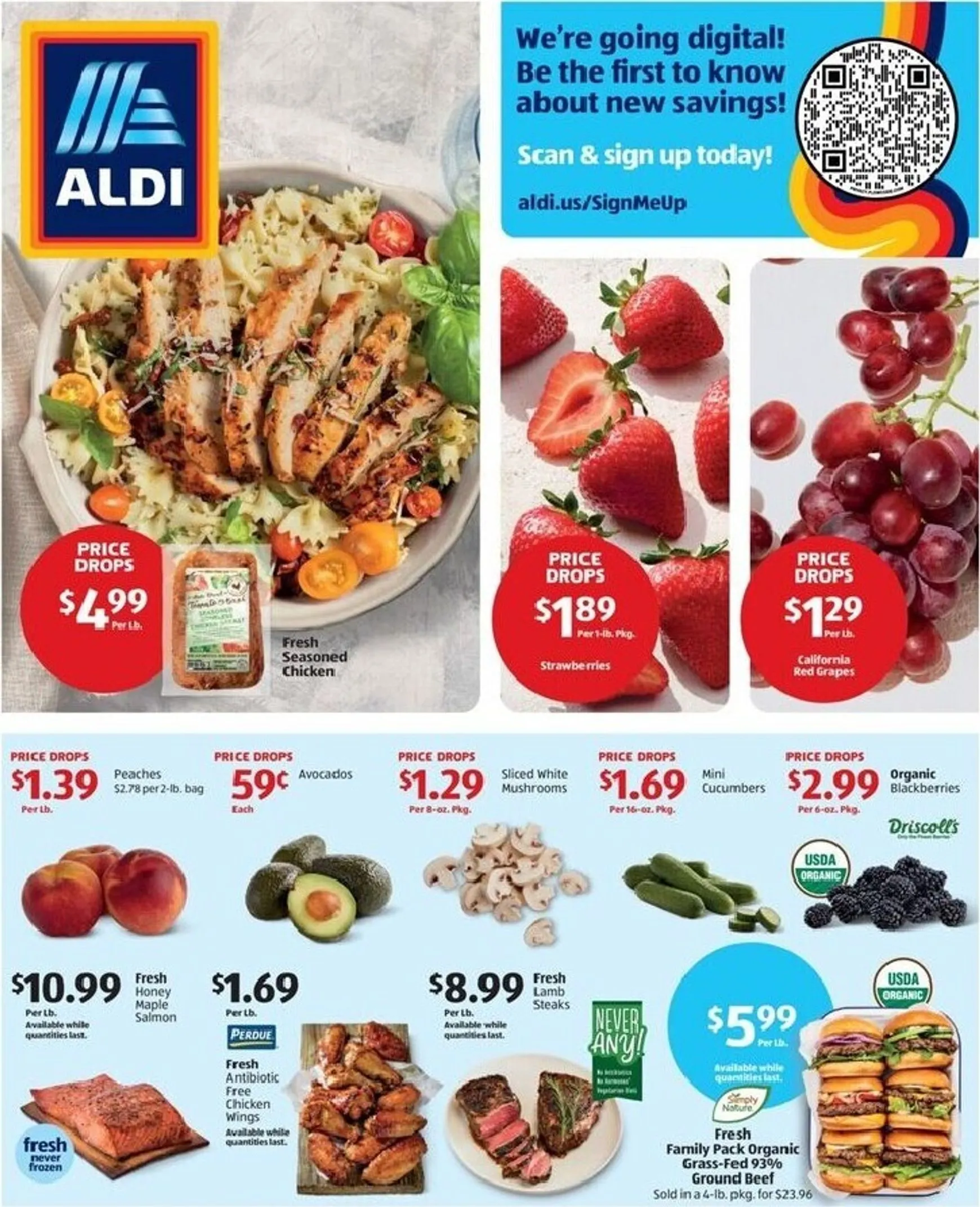Current ALDI leaflet valid from Wednesday 08/19/2026 to Tuesday 08/25/2026
