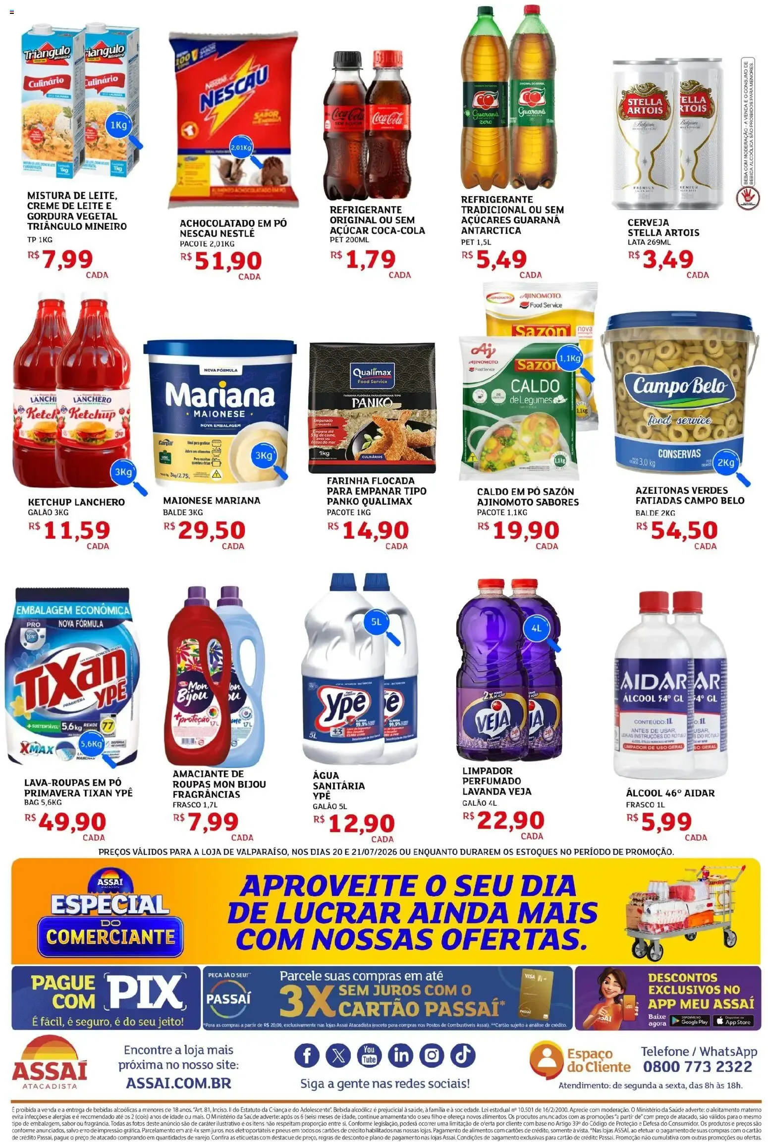 Encarte de Assaí Atacadista - Especial do Comerciante 20 de julho até 21 de julho 2026 - Pagina 2