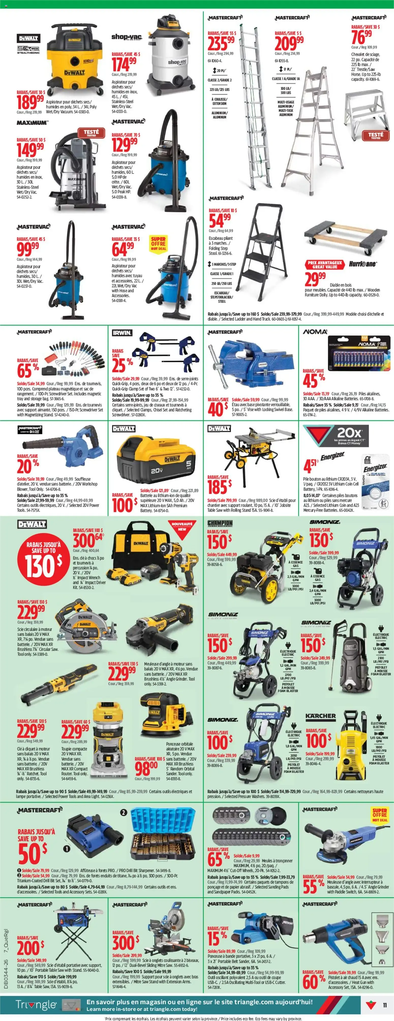 Canadian Tire: Notre Magasin pour l'Automne from October 29 to November 4 2026 - flyer page 11