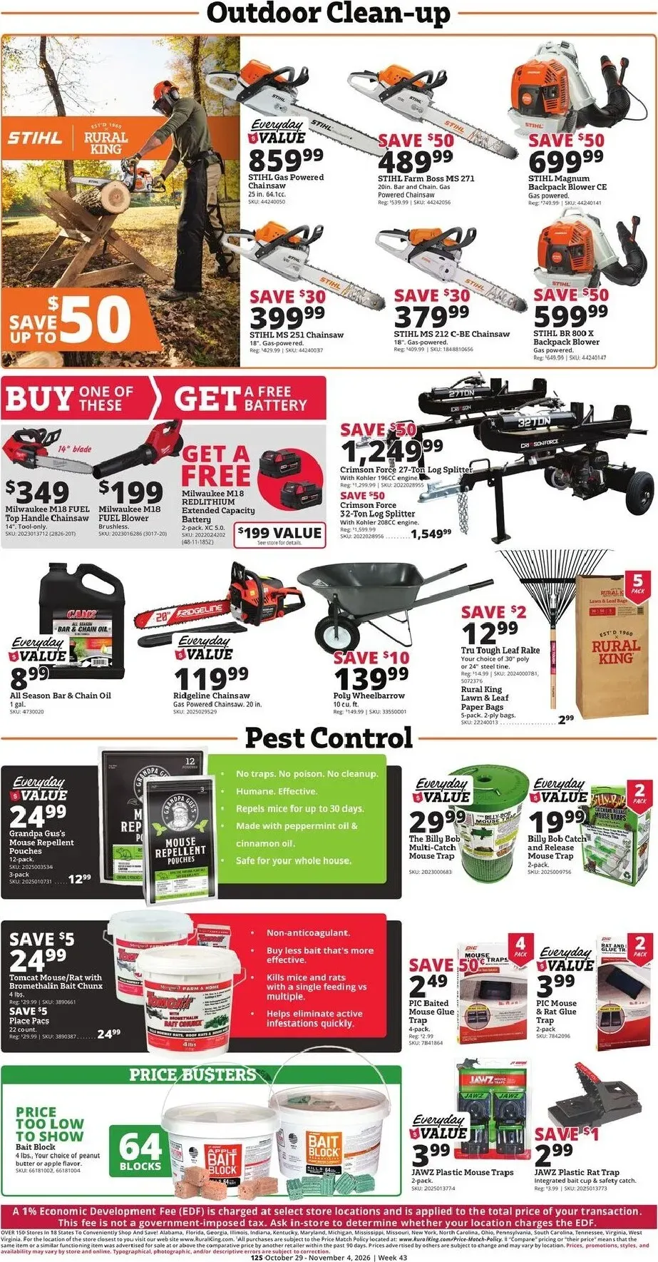 Weekly ad Current Rural King leaflet valid from Thursday 10/29/2026 to Wednesday 11/04/2026 from October 29 to November 4 2026 - Page 12
