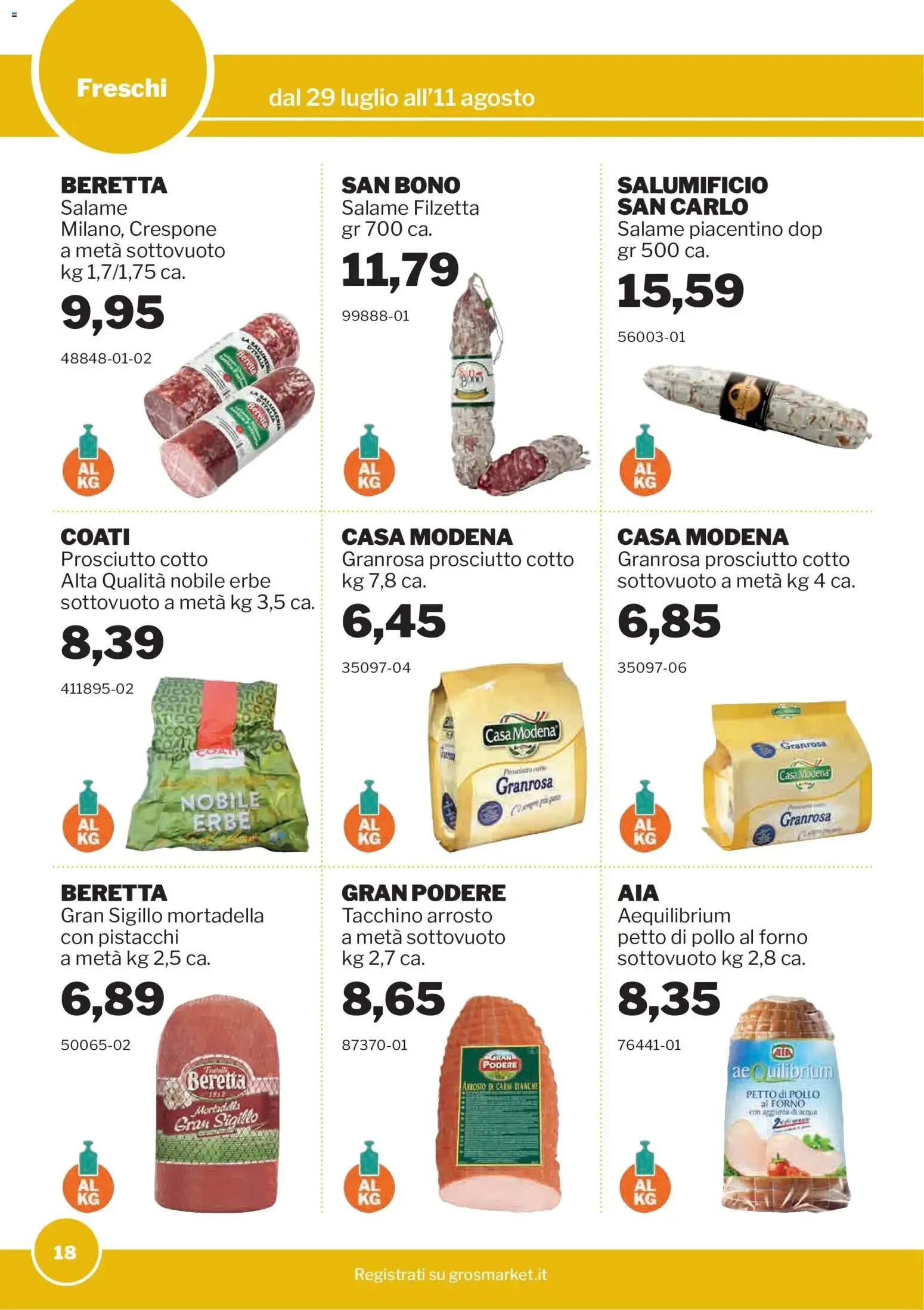 GrosMarket Promozioni da 29 luglio a 11 agosto di 2026 - Pagina del volantino 18