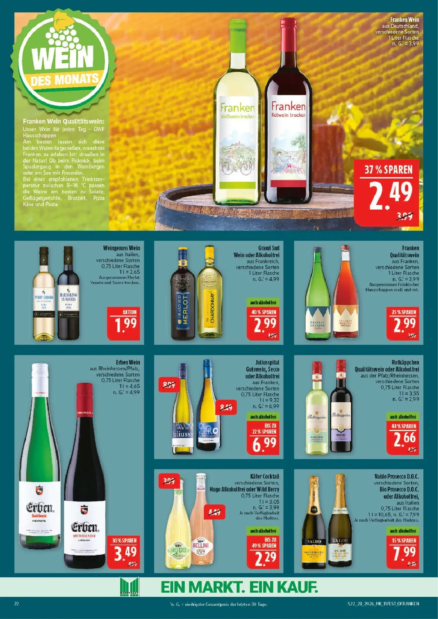 Marktkauf Prospekt – von Montag 06.07.2026 bis Samstag 11.07.2026 von 6. Juli bis 11. Juli 2026 - Prospekt seite 22