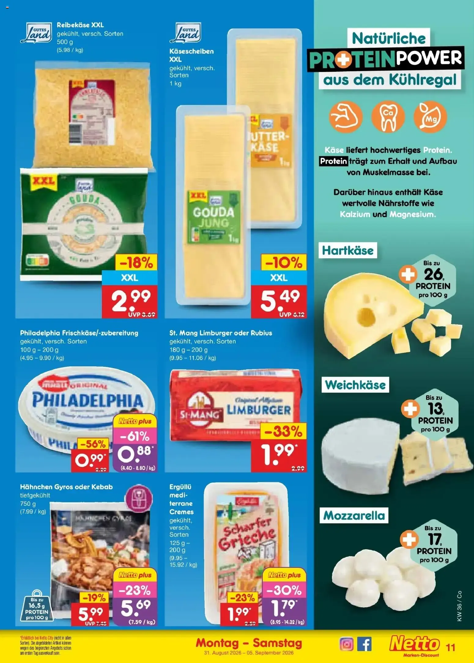 Netto Marken-Discount XXL SPAR GANZ NAH von 31. August bis 5. September 2026 - Prospekt seite 13